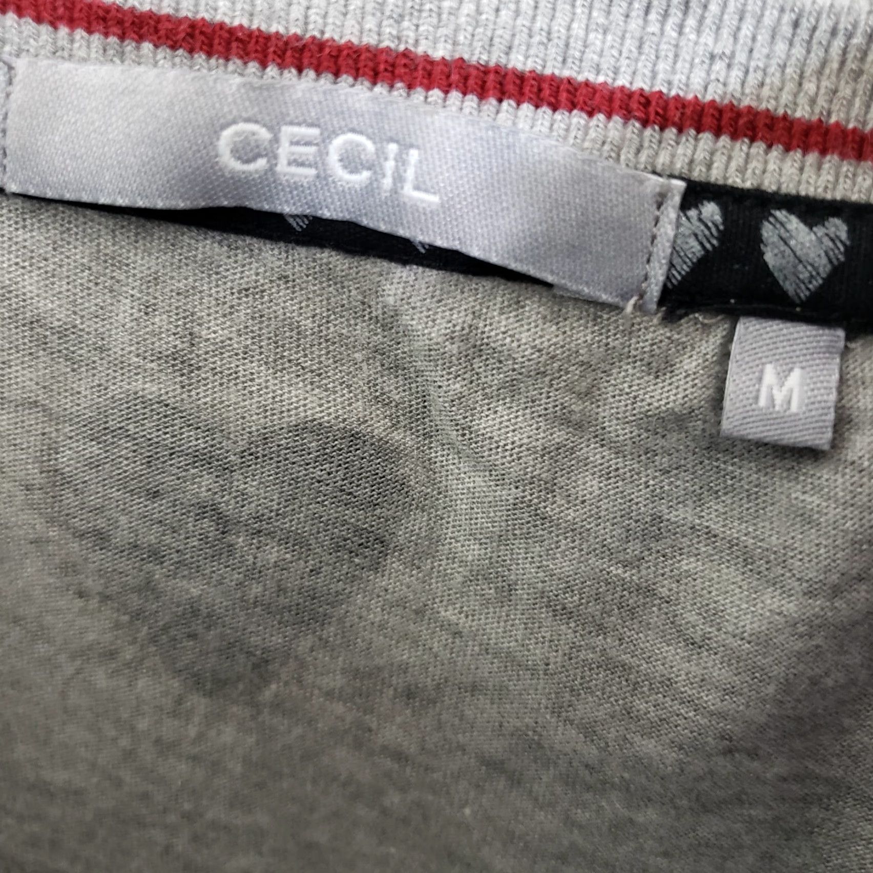 Vintage Cecil Womens Short Sleeve Printed Top Size Medium Black Gray Floral Cotton Blend Shirt Adult M Size M / US 6-8 / IT 42-44 - 6 Thumbnail
