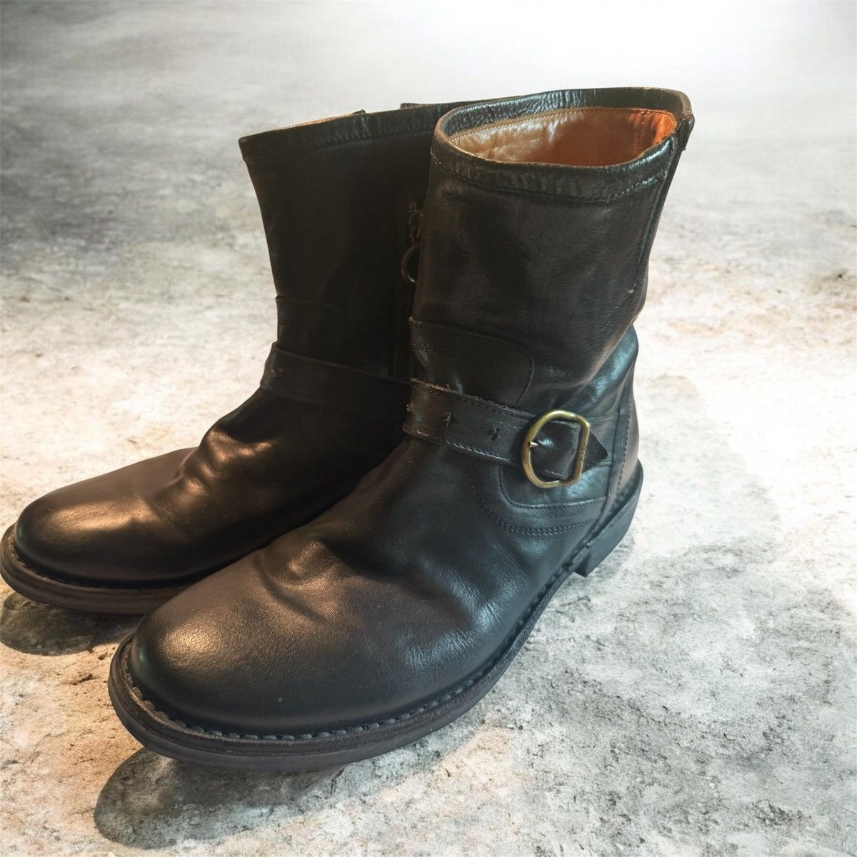 Fiorentini + Baker F & B Moto Leather Ankle Boots Size US 10 / EU 43 - 4 Thumbnail