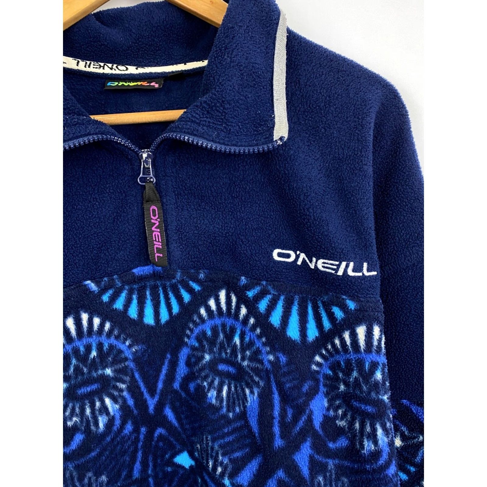 O'Neill VINTAGE O'Neill Fleece 1/4 Zip Men XL Blue 90s 1/4 Zip Fleece Size US XL / EU 56 / 4 - 4 Thumbnail