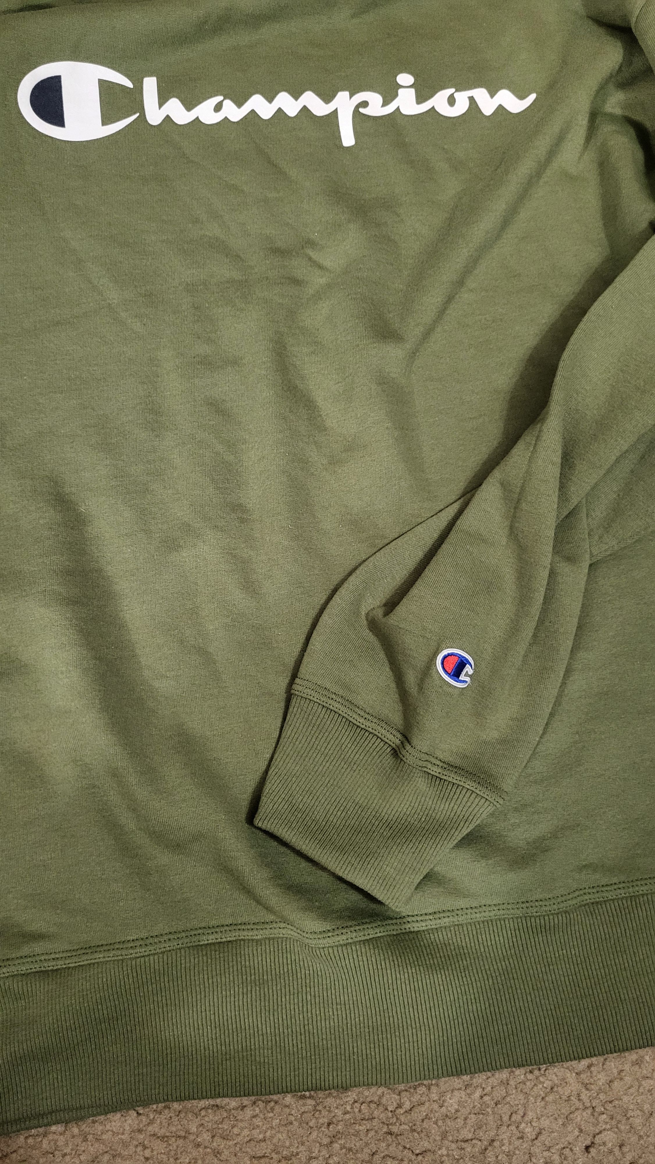 Champion Champion Green Crewneck Size US XXL / EU 58 / 5 - 3 Thumbnail