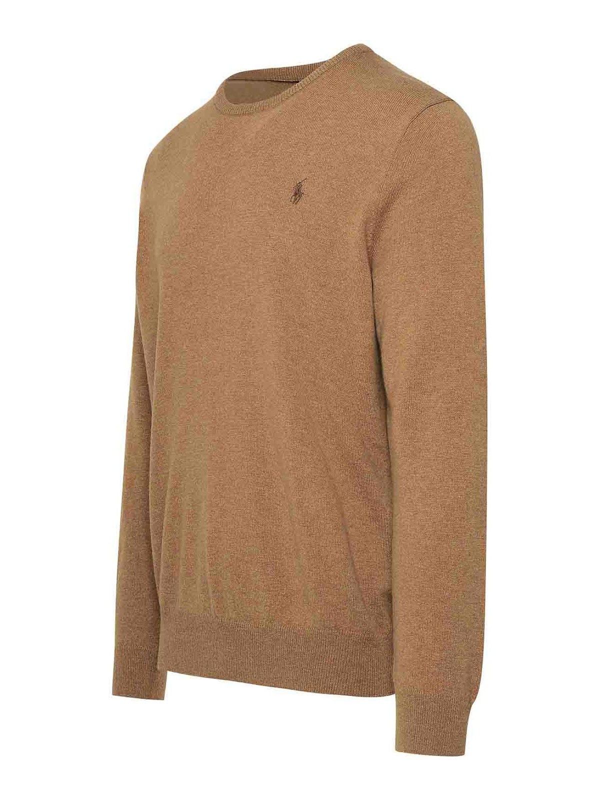 Polo Ralph Lauren o1s22i1n0125 Crewneck Wool Sweater in Brown Size US L / EU 52-54 / 3 - 3 Thumbnail