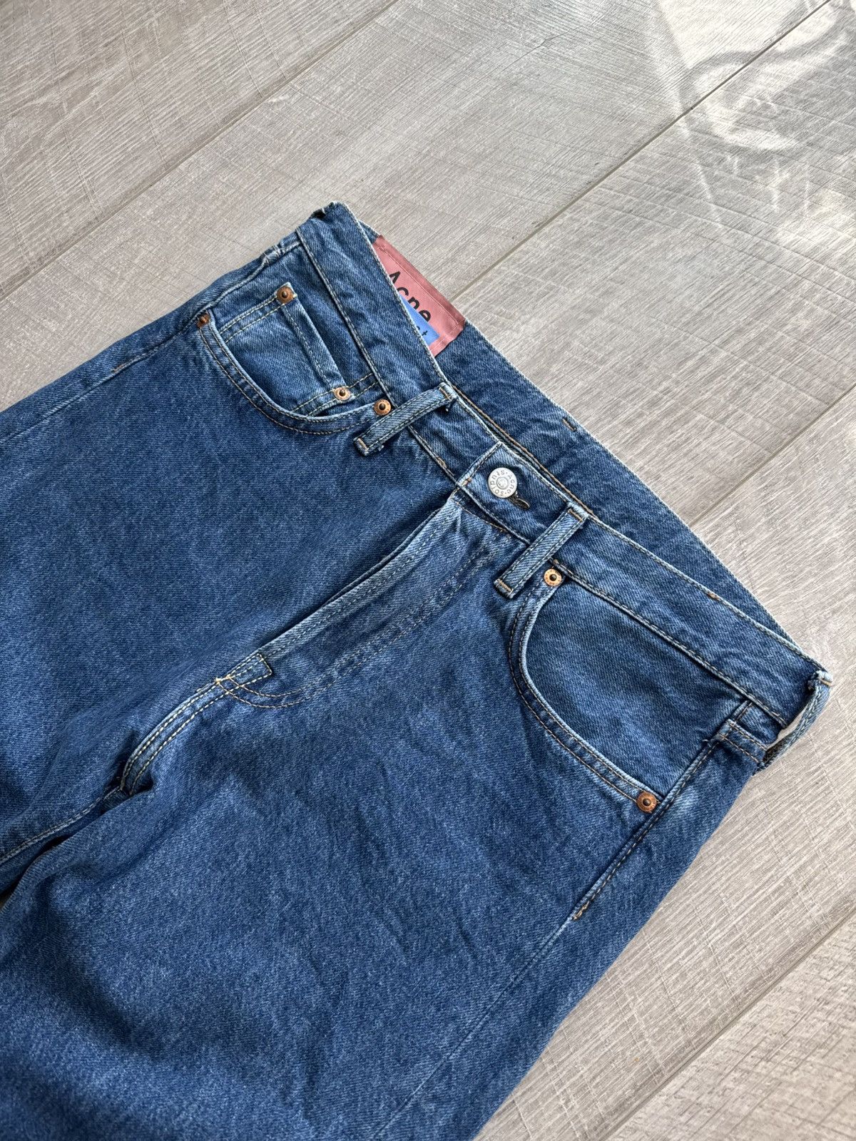 Acne Studios Acne Studios 1998 Dark Blue Trash B00021 29W 32L Size US 29 - 4 Thumbnail