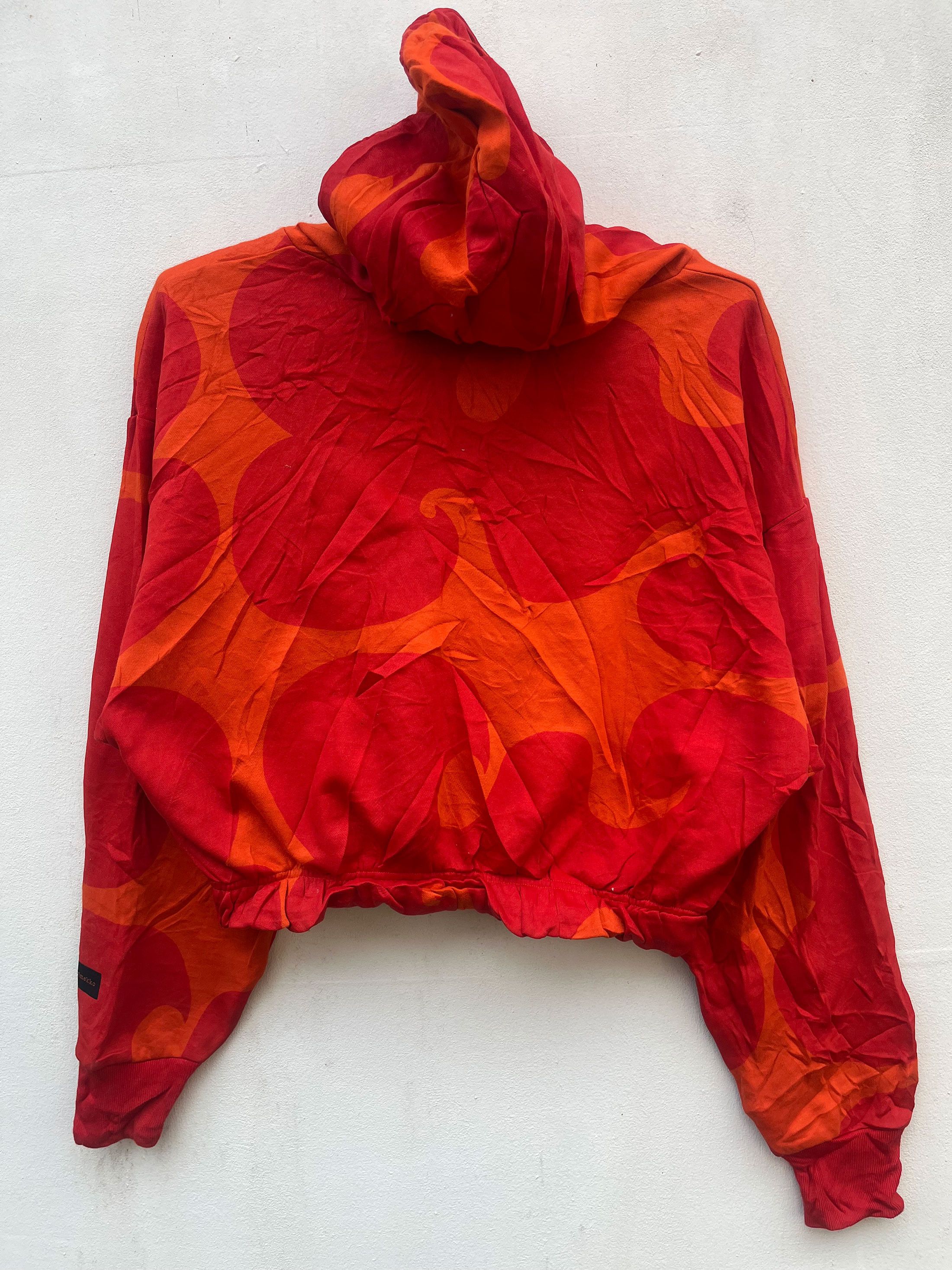 Marimekko Adidas Marimekko Crop Hooded Sweatshirt Sweater Pull Over Size XL / US 12-14 / IT 48-50 - 3 Thumbnail