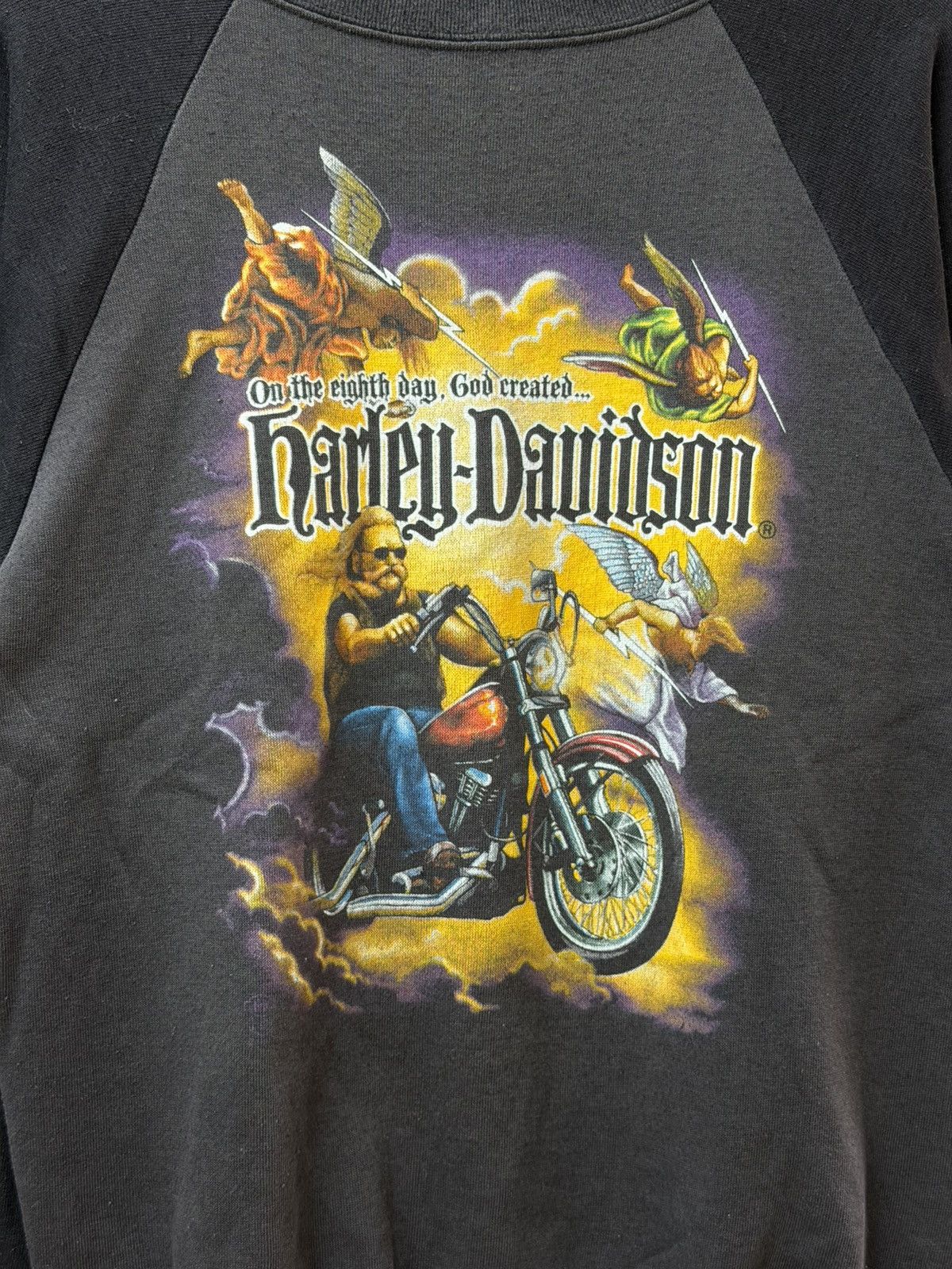 Harley Davidson Vintage Harley-Davidson 80’s Sweatshirt Archival Y2K Size US L / EU 52-54 / 3 - 2 Thumbnail