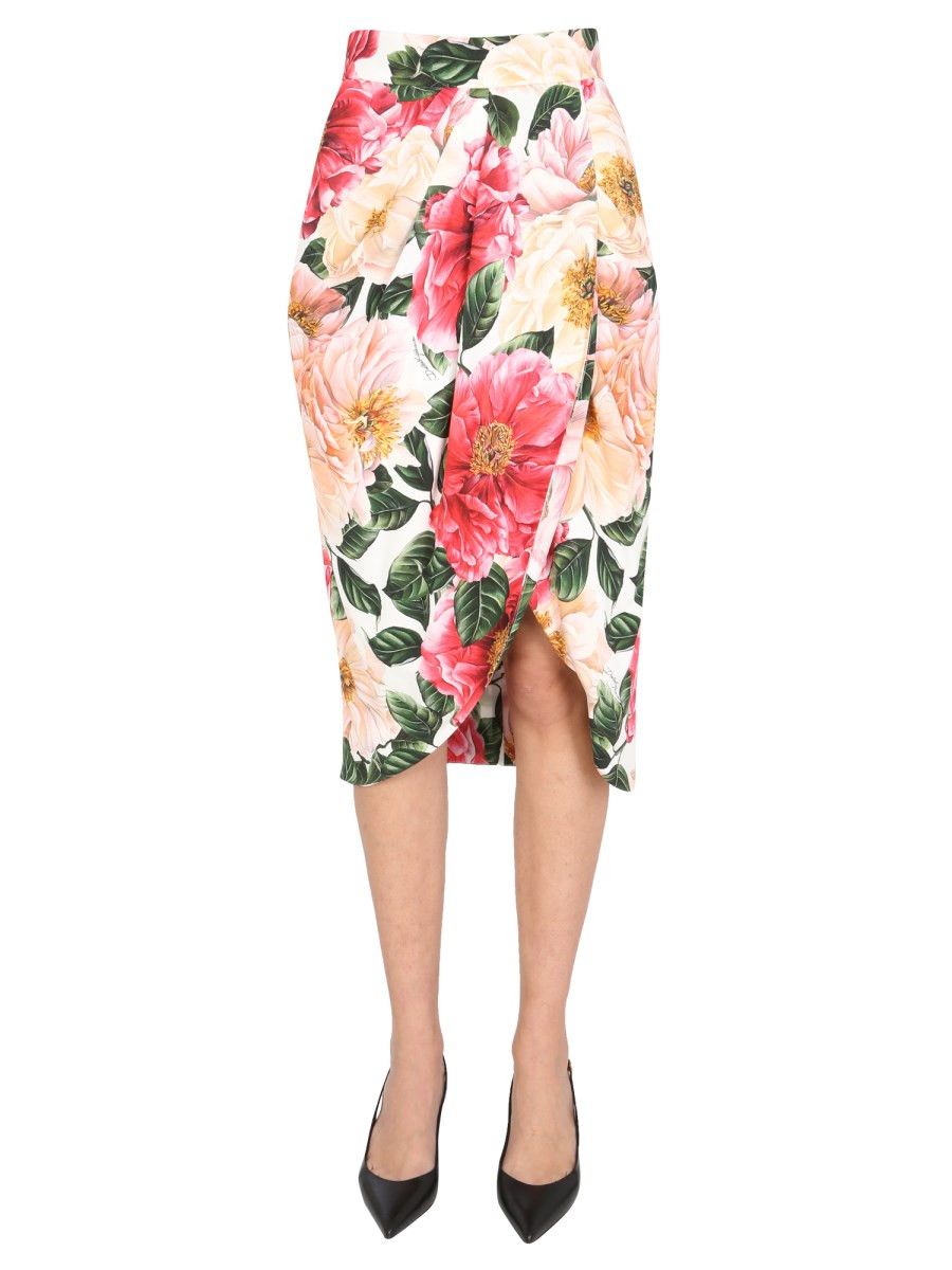 Dolce & Gabbana o1y0925 Midi Skirt in Multicolor Size 25" / US 0 / IT 36 - 1 Thumbnail