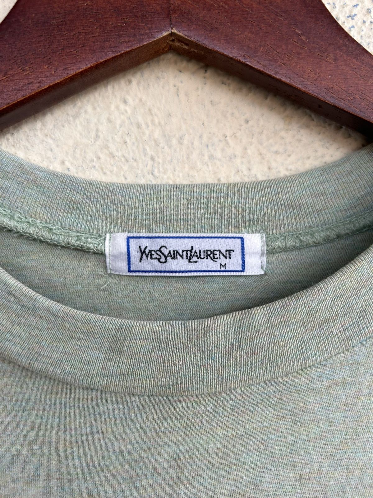 Vintage × Yves Saint Laurent YSL Small Logo Plain Tshirt Size US M / EU 48-50 / 2 - 8 Thumbnail