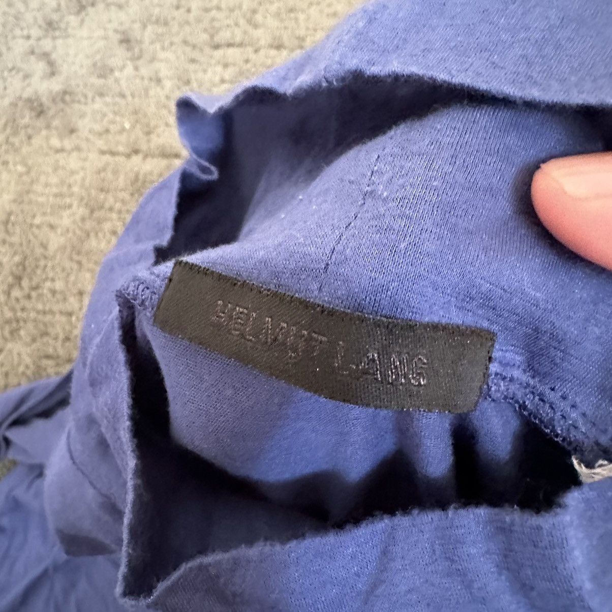 Helmut Lang Archive Helmut Lang Fall 2004 Mock Neck Long Sleeve Shirt Size M / US 6-8 / IT 42-44 - 4 Thumbnail