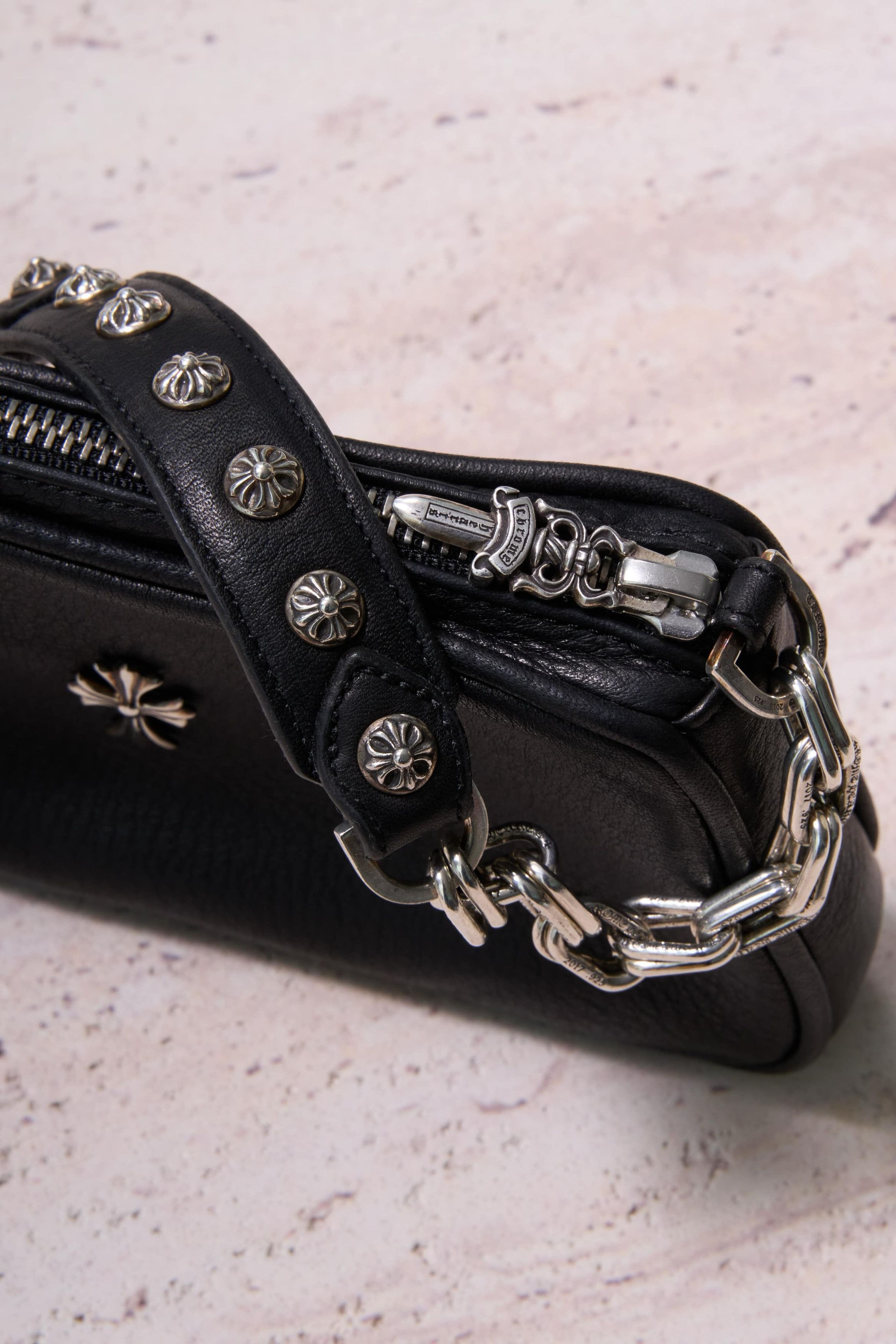 Chrome Hearts Chrome hearts PULP Cross link chain silver Medium bag black Size ONE SIZE - 4 Thumbnail