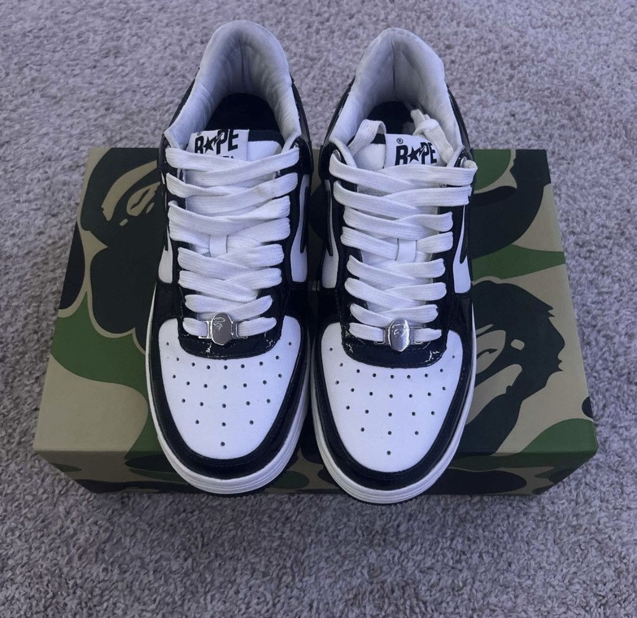 Bape Bapesta 'Black' Size US 9 / EU 42 - 3 Thumbnail