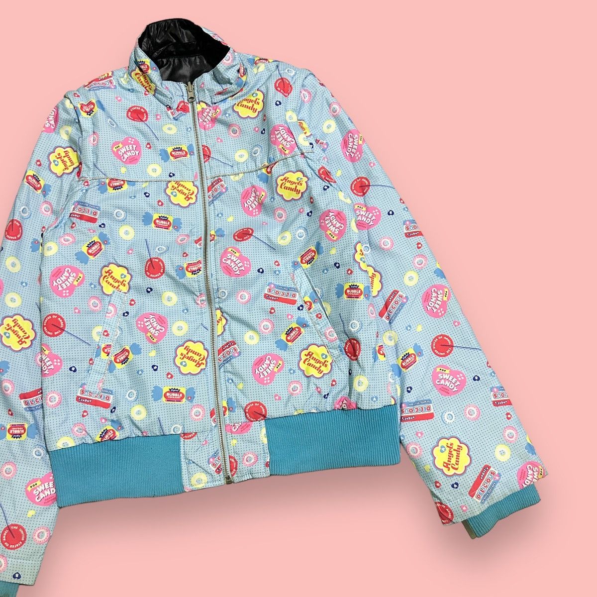 Angel Blue × Hysteric Glamour × Japanese Brand 1990s Angle Blue - Reversible Puffer Jacket Size US S / EU 44-46 / 1 - 8 Thumbnail