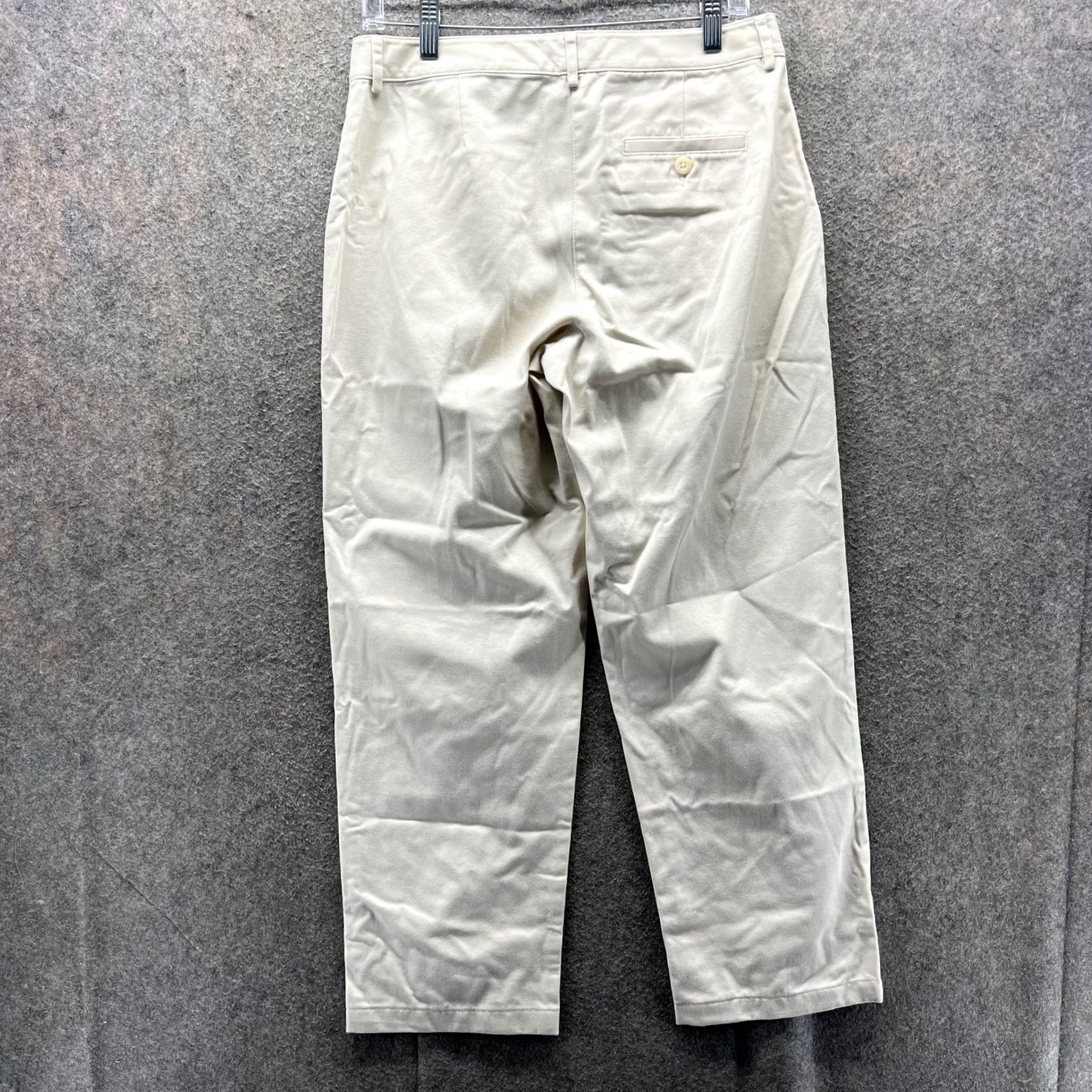 Vintage L.L.Bean Pants Womens 6 Khaki Favorite Fit Chino Straight Leg Cotton Casual Size 28" / US 6 / IT 42 - 2 Thumbnail