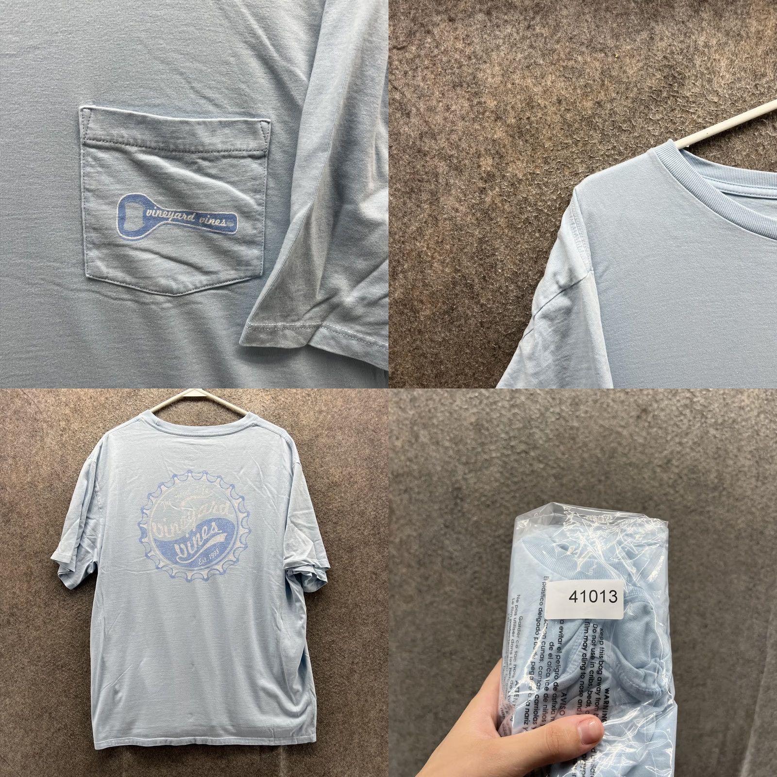 Vineyard Vines Vineyard Vines Shirt Mens Large Blue Pocket Whale Logo Tee Tagless Casual Soft Size US L / EU 52-54 / 3 - 8 Thumbnail