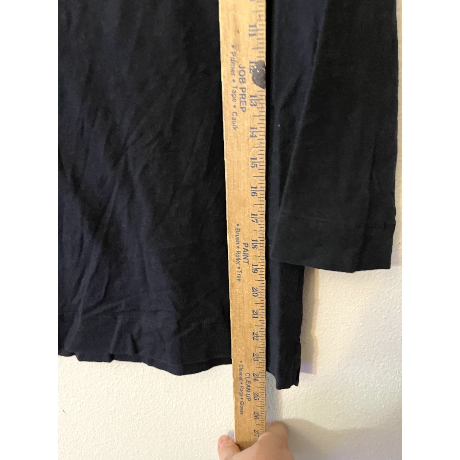 Jones New York Jones New York Signature Shirt Women's M Black 3/4 Sleeve V Neck Casual Stretch Cotton Elastane Basic Classic T-Shirt Womens Size M / US 6-8 / IT 42-44 - 4 Thumbnail