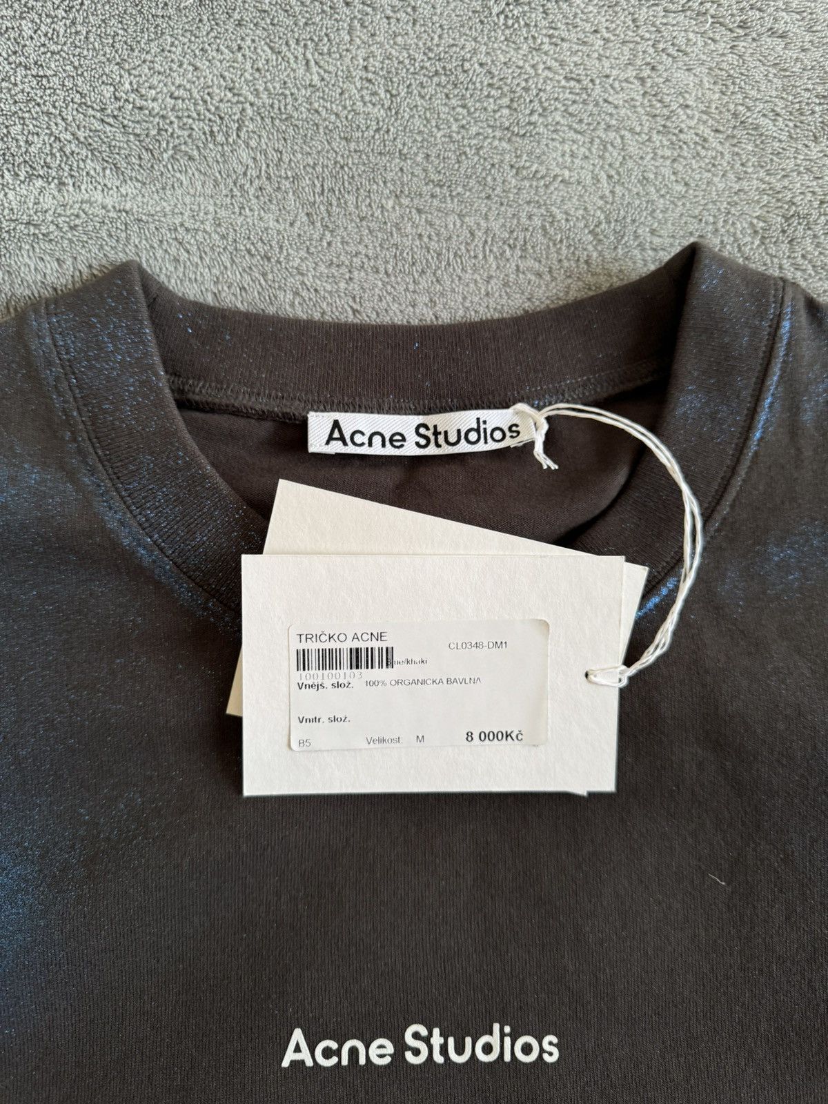 Acne Studios Acne Studios Blue Paint Tee Size US M / EU 48-50 / 2 - 2 Thumbnail