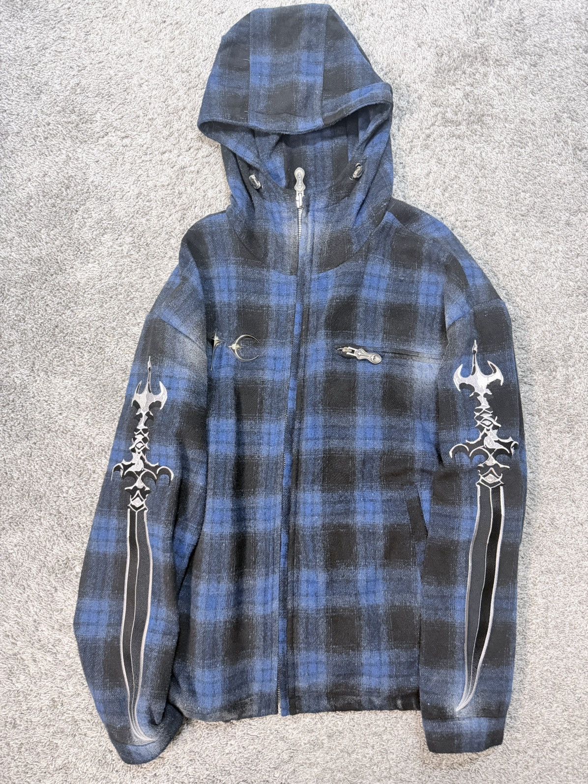 Japanese Brand × Streetwear × Thug Club gladiator zip hoodie thug