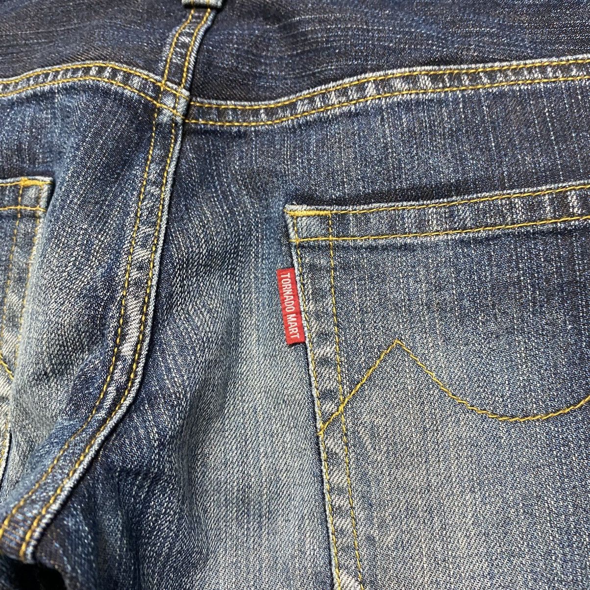 Tornado Mart Vintage Tornado Mart Denim Flare Jeans Whisker Size US 31 - 15 Thumbnail