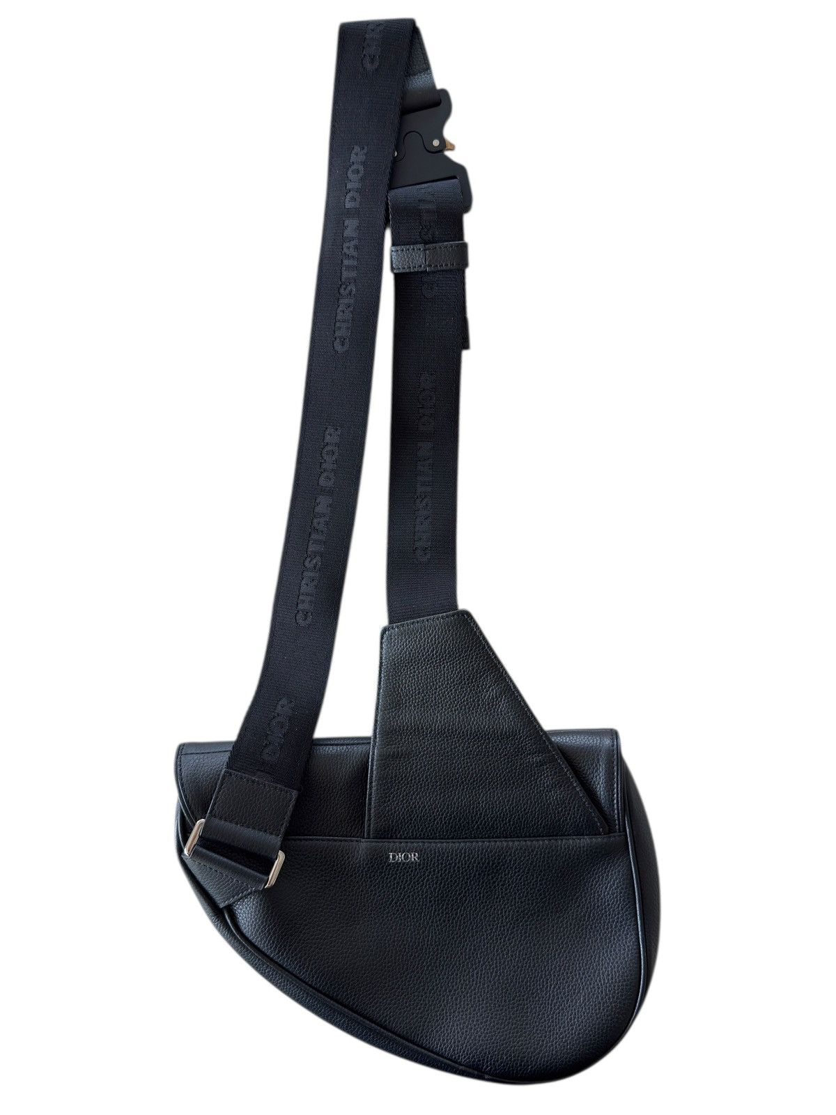 Alyx × Dior Dior Black Leather Men’s Saddle Bag Size ONE SIZE - 2 Thumbnail
