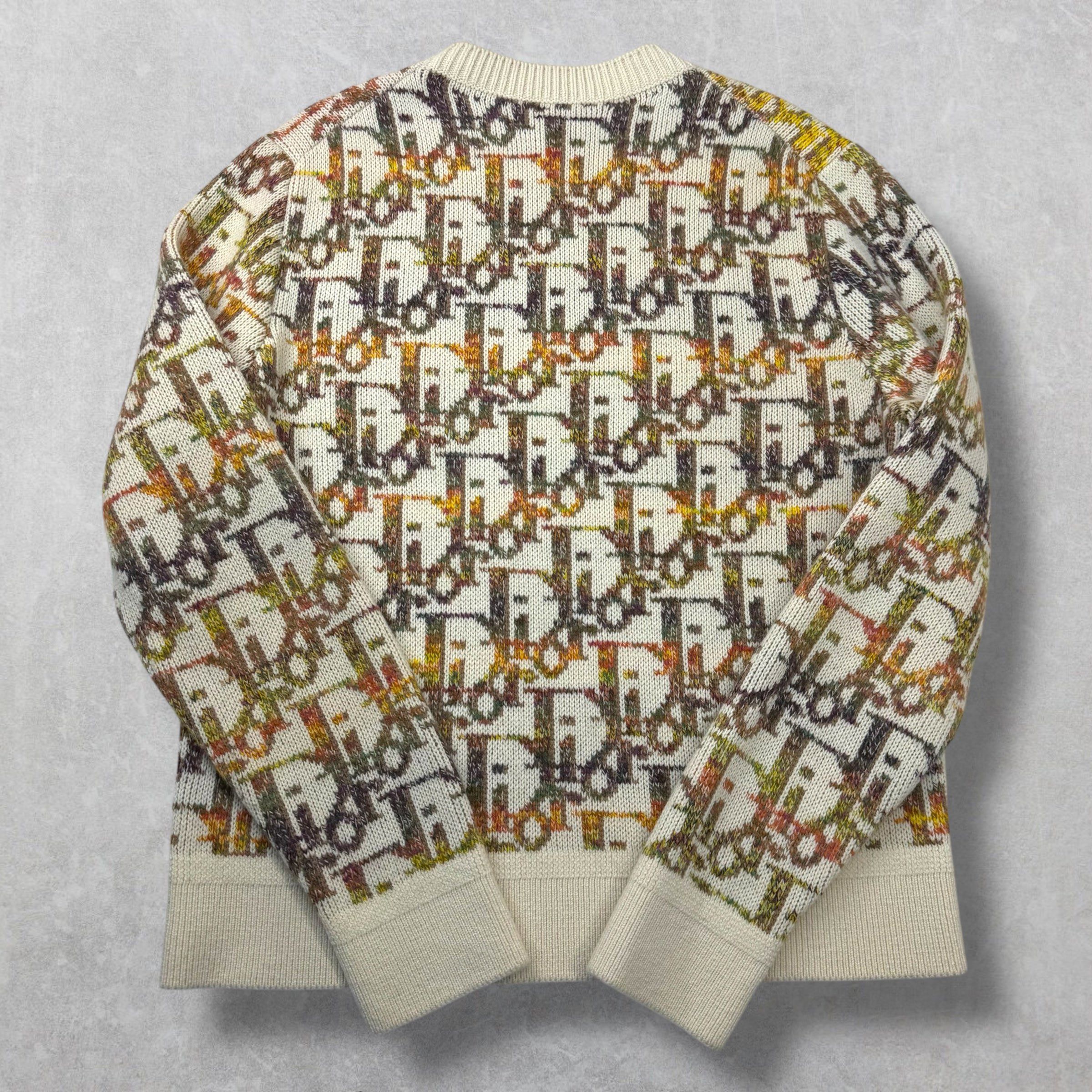 Dior Dior Oblique Pixel Multicolor Knit Sweater L Size US L / EU 52-54 / 3 - 3 Thumbnail