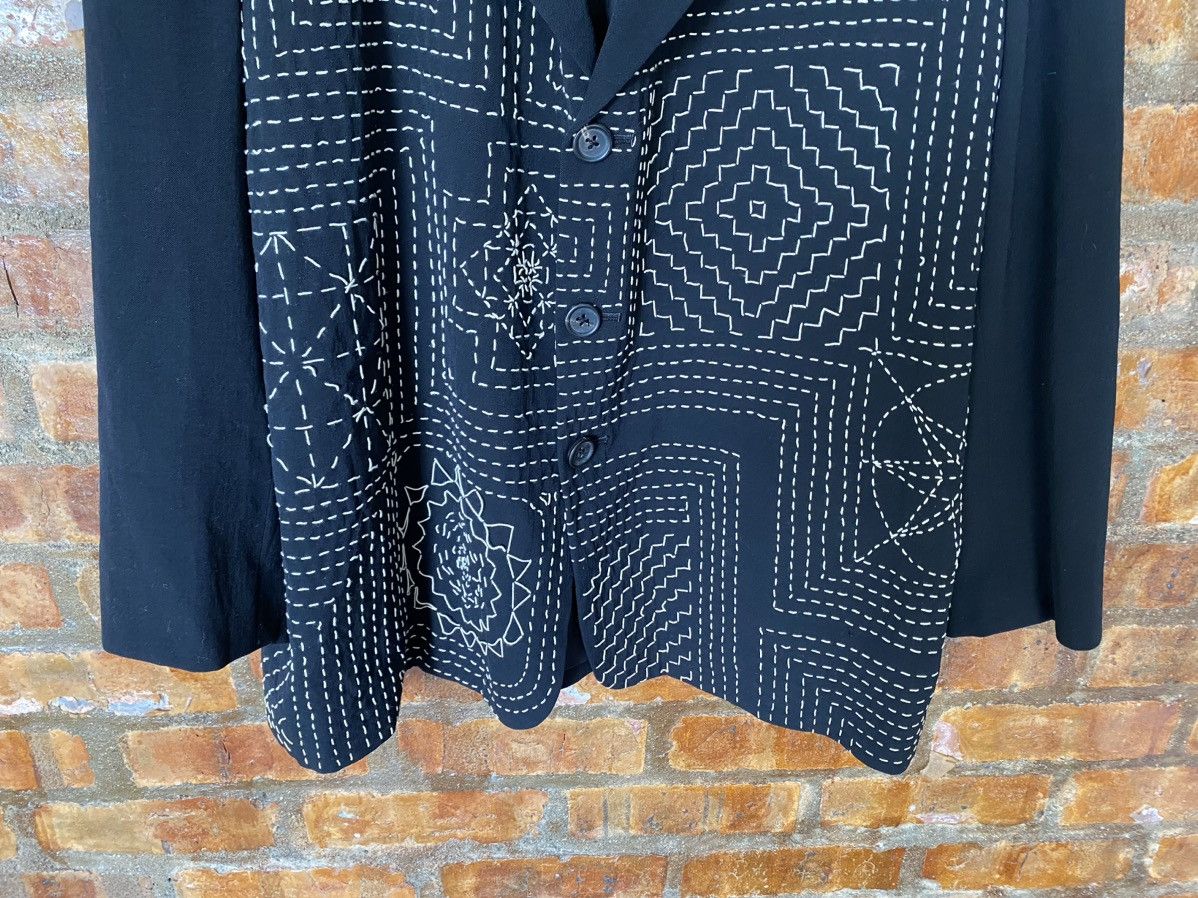 Yohji Yamamoto SS1995 Yohji Yamamoto POUR HOMME sashiko Robin Williams Size US L / EU 52-54 / 3 - 6 Thumbnail
