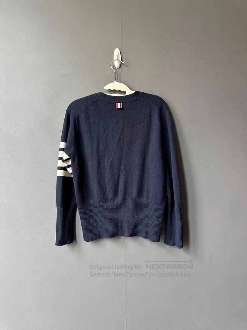 Thom Browne Thom Browne Blue Cashmere Cardigan Size US M / EU 48-50 / 2 - 2 Thumbnail