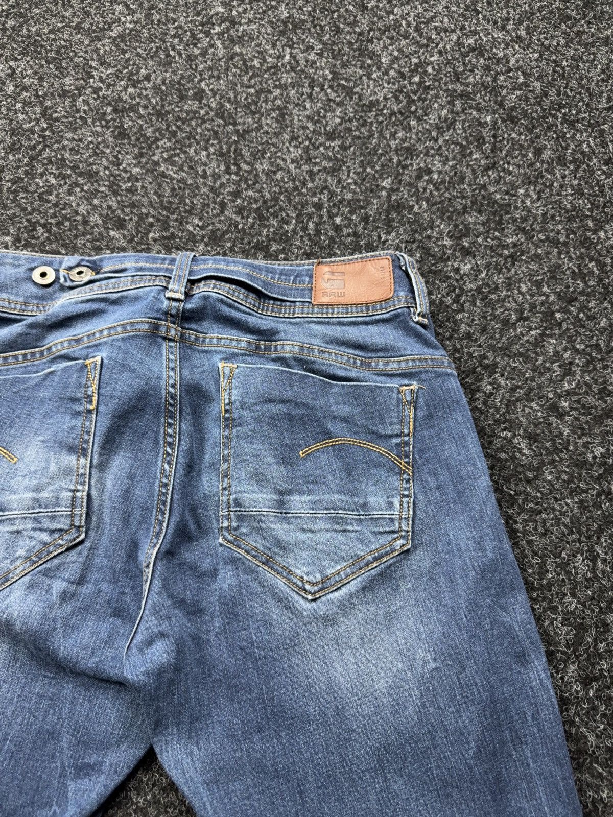 G-Star 00s Y2K G-Star RAW Midge Straight Punk Rock Dark Wash Jeans Size 30" / US 8 / IT 44 - 17 Thumbnail