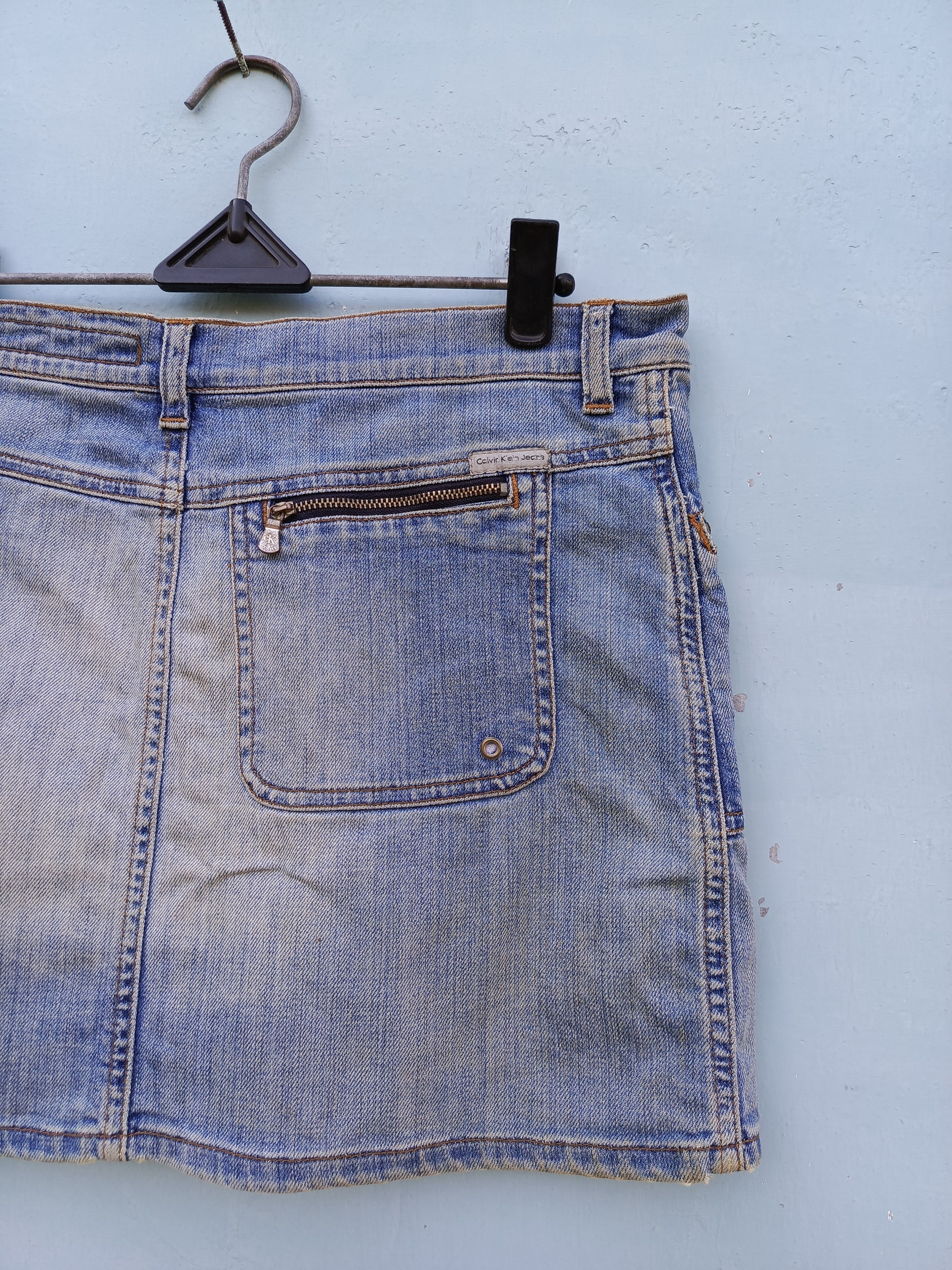 Calvin Klein × Vintage Calvin Klein jeans mini skirts Size 28" / US 6 / IT 42 - 6 Thumbnail