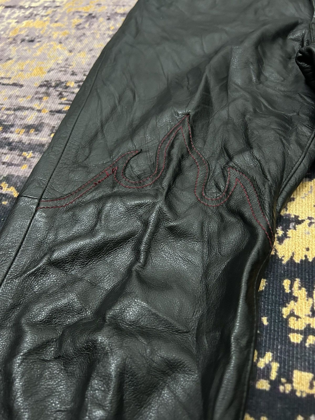 Takeo Kikuchi Takeo Kikuchi Fleur Leather Pants Size US 30 / EU 46 - 10 Thumbnail