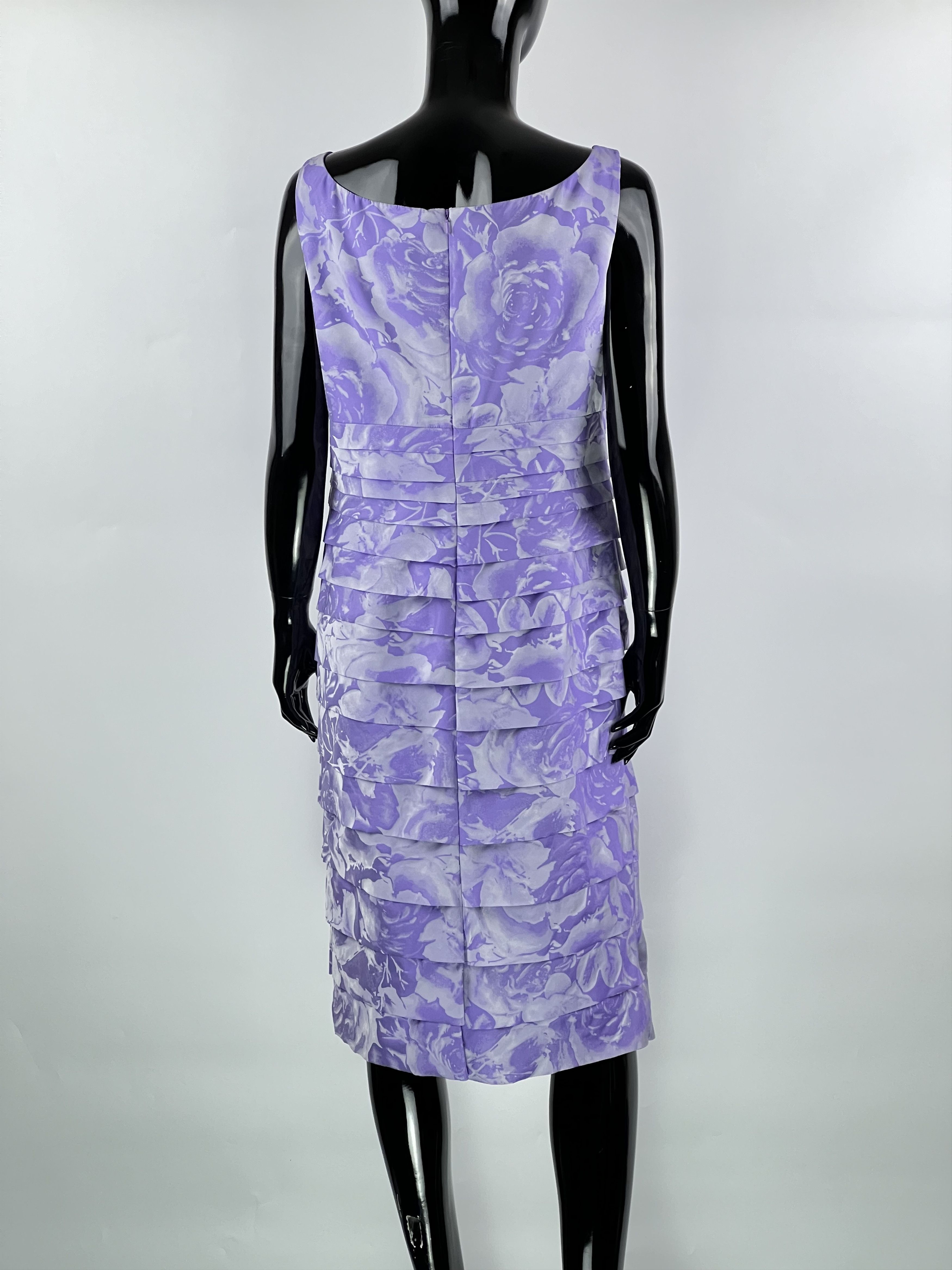 Designer Veni Infantino Floral Print Sleeveless Midi Dress UK12 US10 Size L / US 10 / IT 46 - 3 Thumbnail