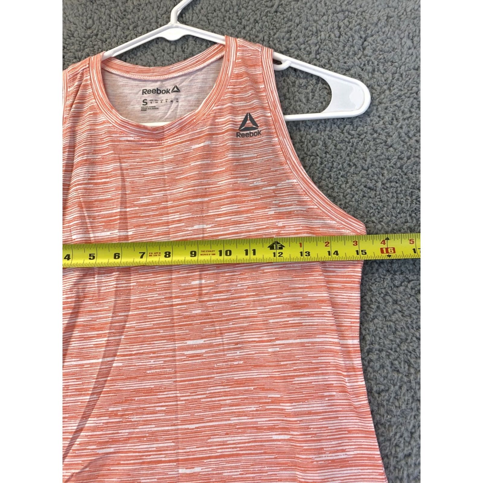 Reebok Reebok Active Tank Top Women S Orange Sleeveless Scoop Neck Pullover Regular Fit Activewear Tank Size S / US 4 / IT 40 - 4 Thumbnail