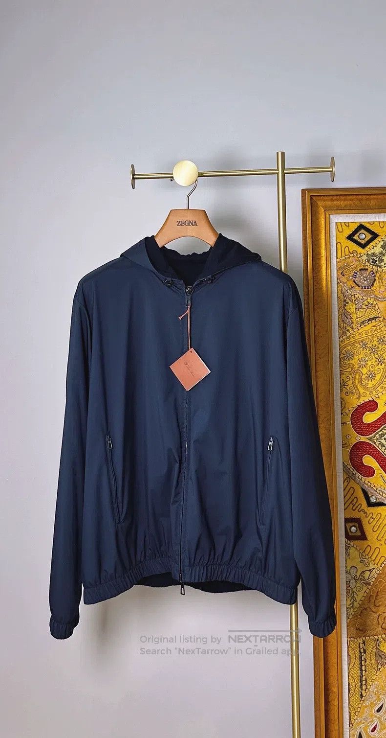Loro Piana Loro Piana Bomber hooded jacket with cashmere lining Size US XXL / EU 58 / 5 - 1 Thumbnail