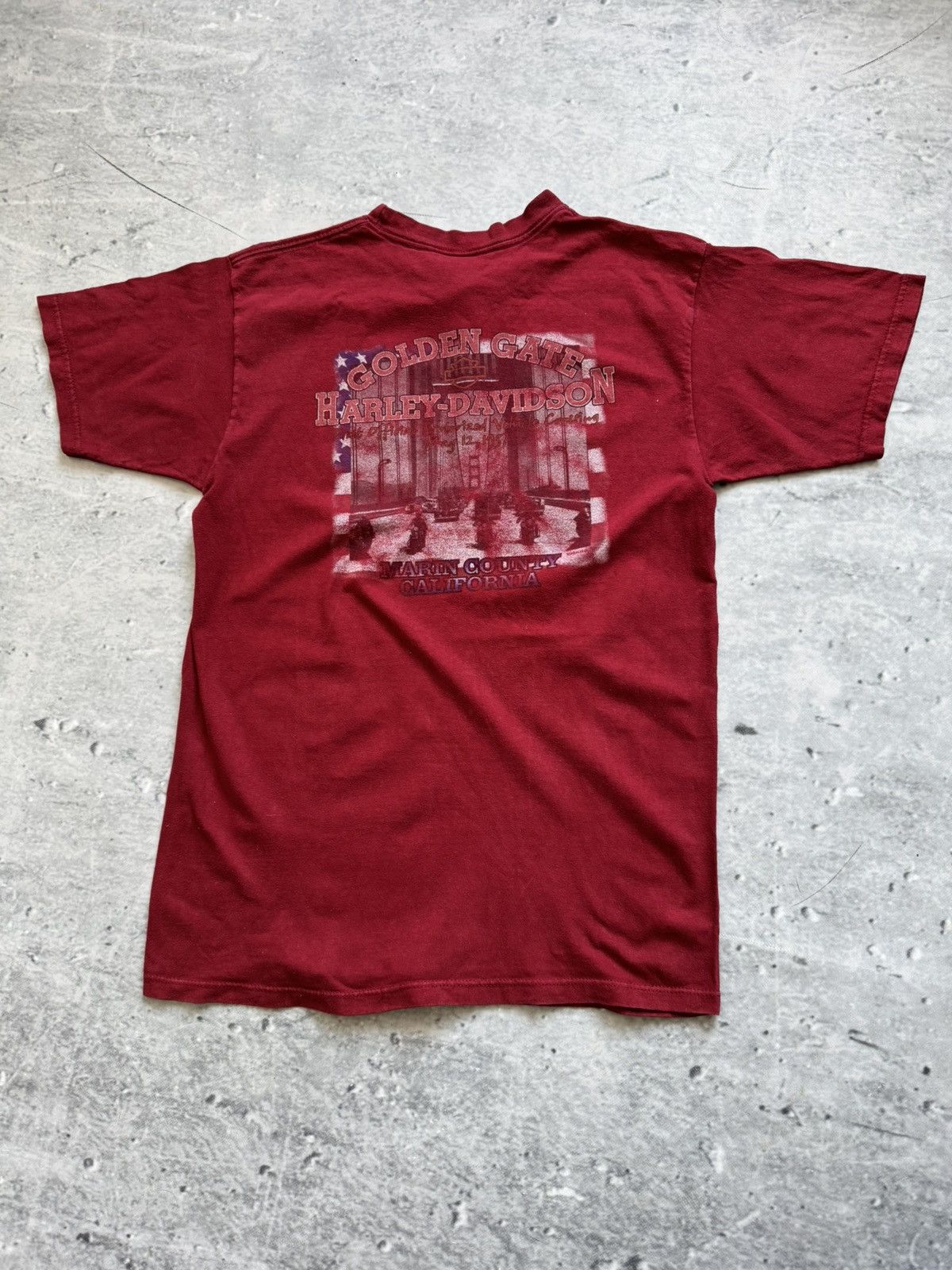 Vintage 00s Harley Davidson red California big logo size L Size US L / EU 52-54 / 3 - 2 Thumbnail