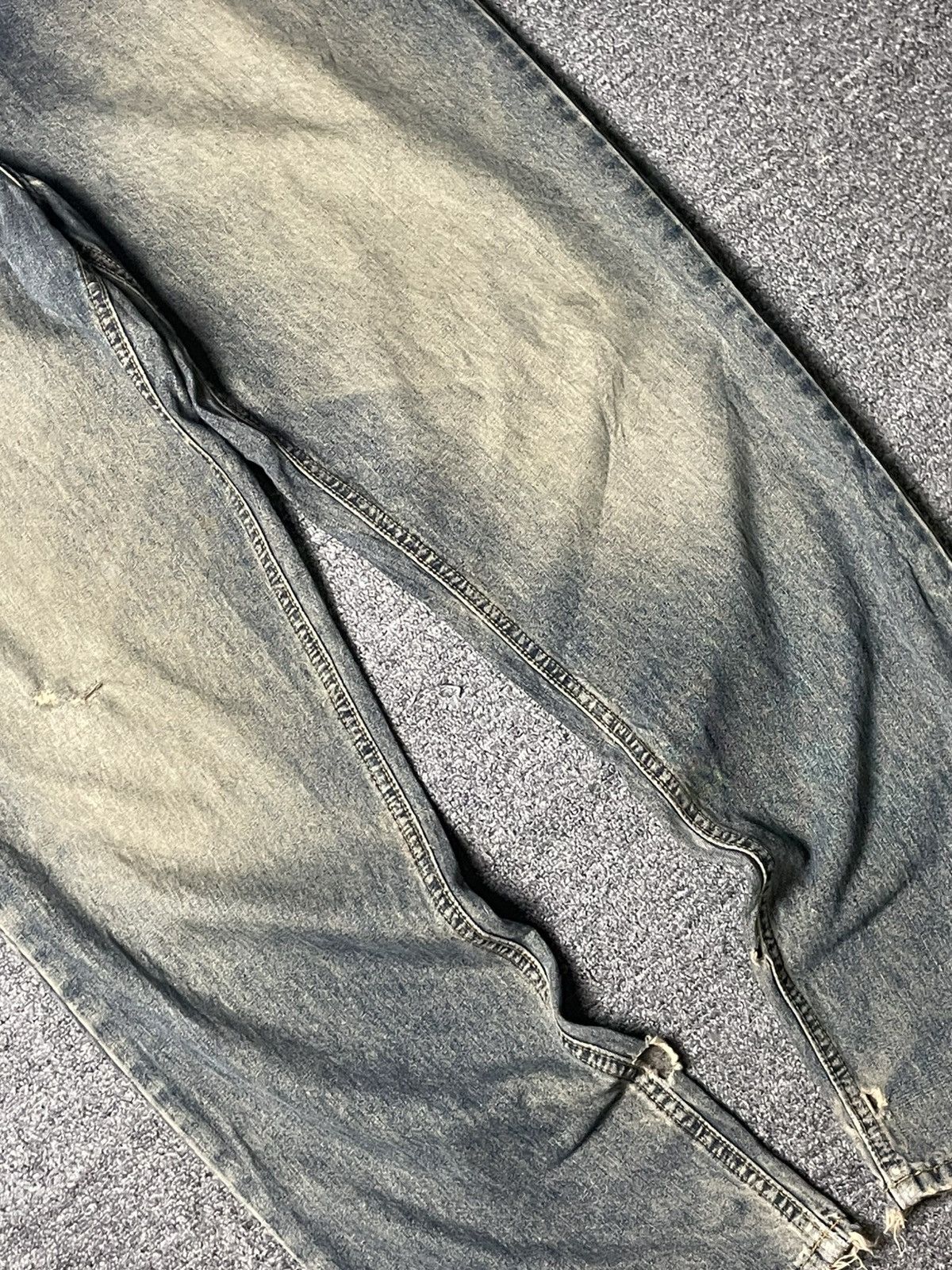 Japanese Brand × Vintage Vintage SAVIER Wash Selvedge Jeans (91) Size US 33 - 3 Thumbnail