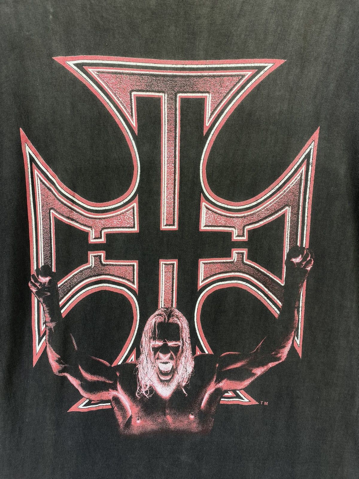 Vintage Vintage WWE Triple H Balenciaga Style Distressed Tee T Shirt Size US M / EU 48-50 / 2 - 9 Thumbnail