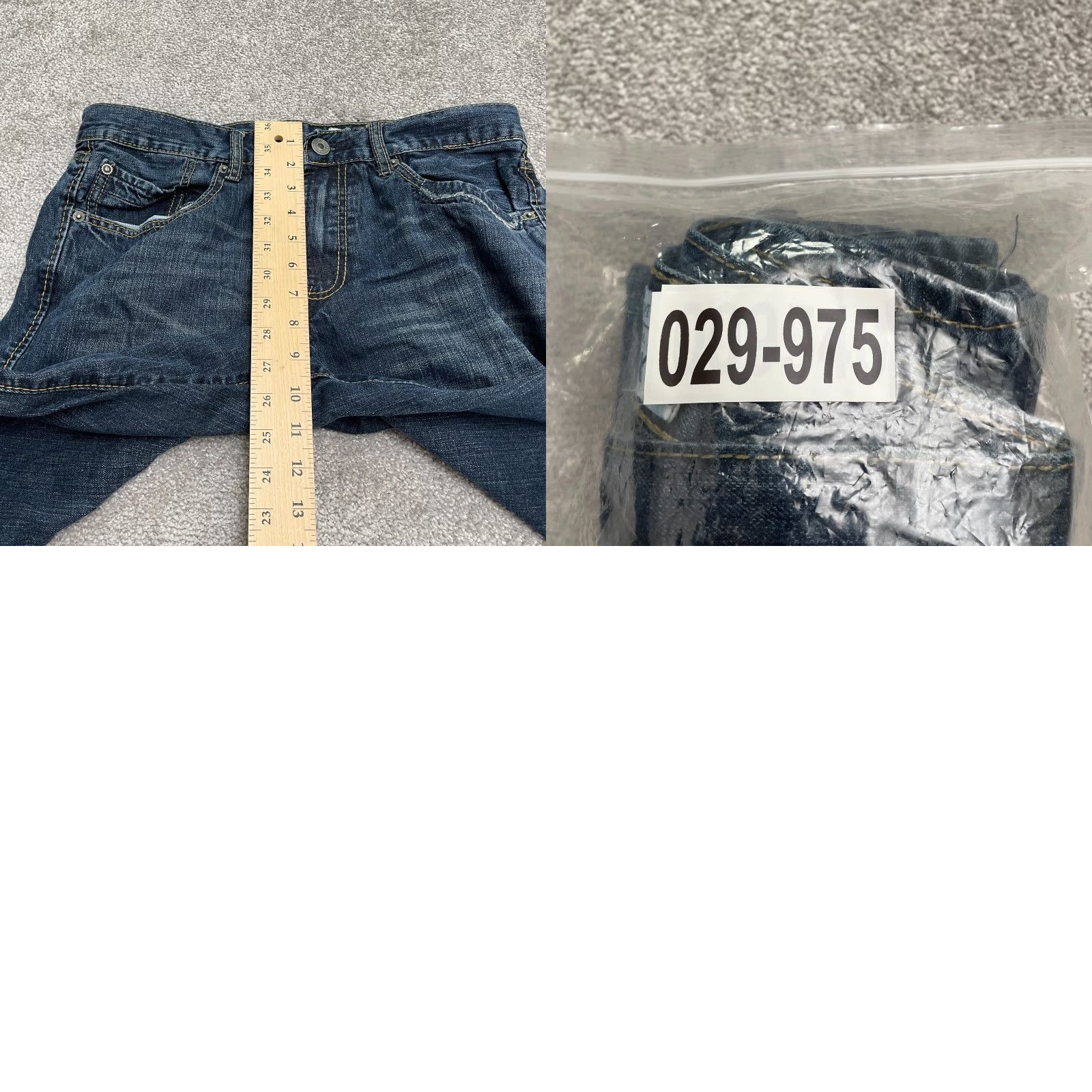 Denime Axel Jeans Denim Blue Dark Wash Mid Rise 32x30 Cotton Regular Womens Straight 5-Pocket Design Classic City USA (Mens) Size 24" / US 00 / IT 34 - 10 Thumbnail