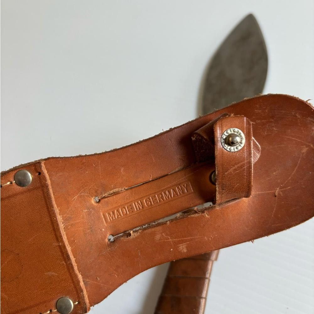 Designer Vintage Made in Germany Throwing Knife with Leather Sheath Size ONE SIZE - 2 Thumbnail