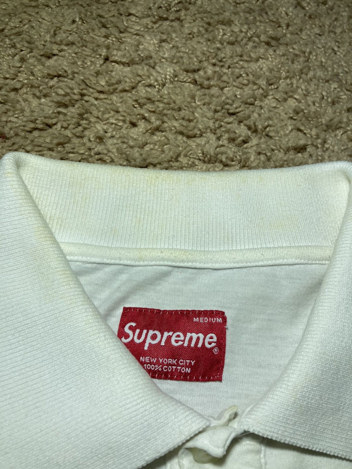 Supreme 2006 Supreme Polo Striped Bleached Shirt Vintage Pocket Logo Size US M / EU 48-50 / 2 - 3 Thumbnail