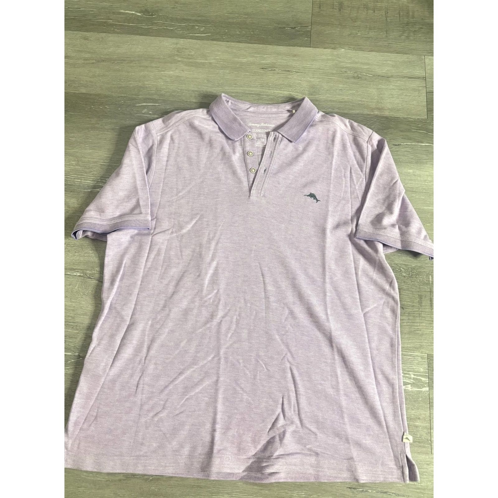 Tommy Bahama Tommy Bahama Polo Shirt Mens XL Purple IslandZone Supima Marlin Logo Casual Size US XL / EU 56 / 4 - 4 Thumbnail