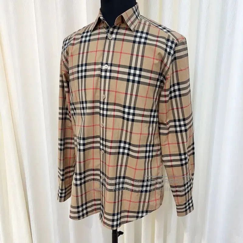Burberry Burberry Khaki Cotton Men's Shirt. Size US L / EU 52-54 / 3 - 2 Thumbnail