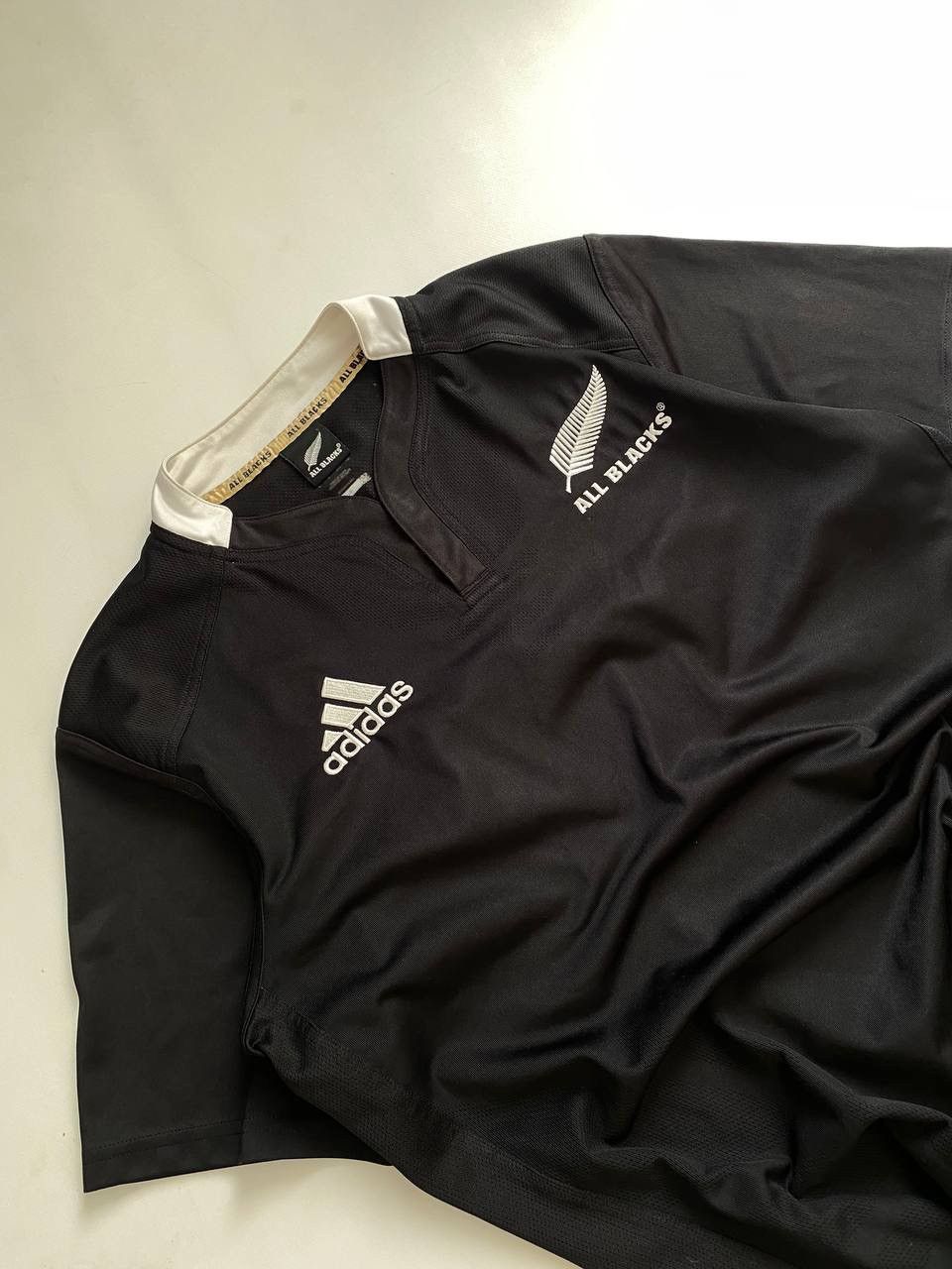Adidas New Zealand All Blacks Adidas Classic Rugby Shirt Jersey Size US L / EU 52-54 / 3 - 2 Thumbnail