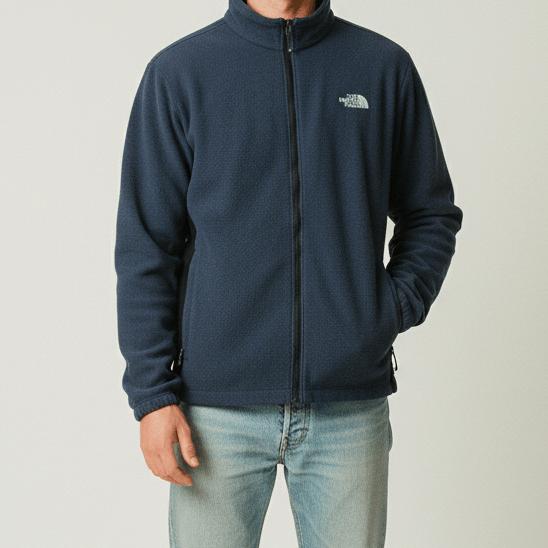 Vintage 90s The North Face Fleece Sweater Light Jacket Zip