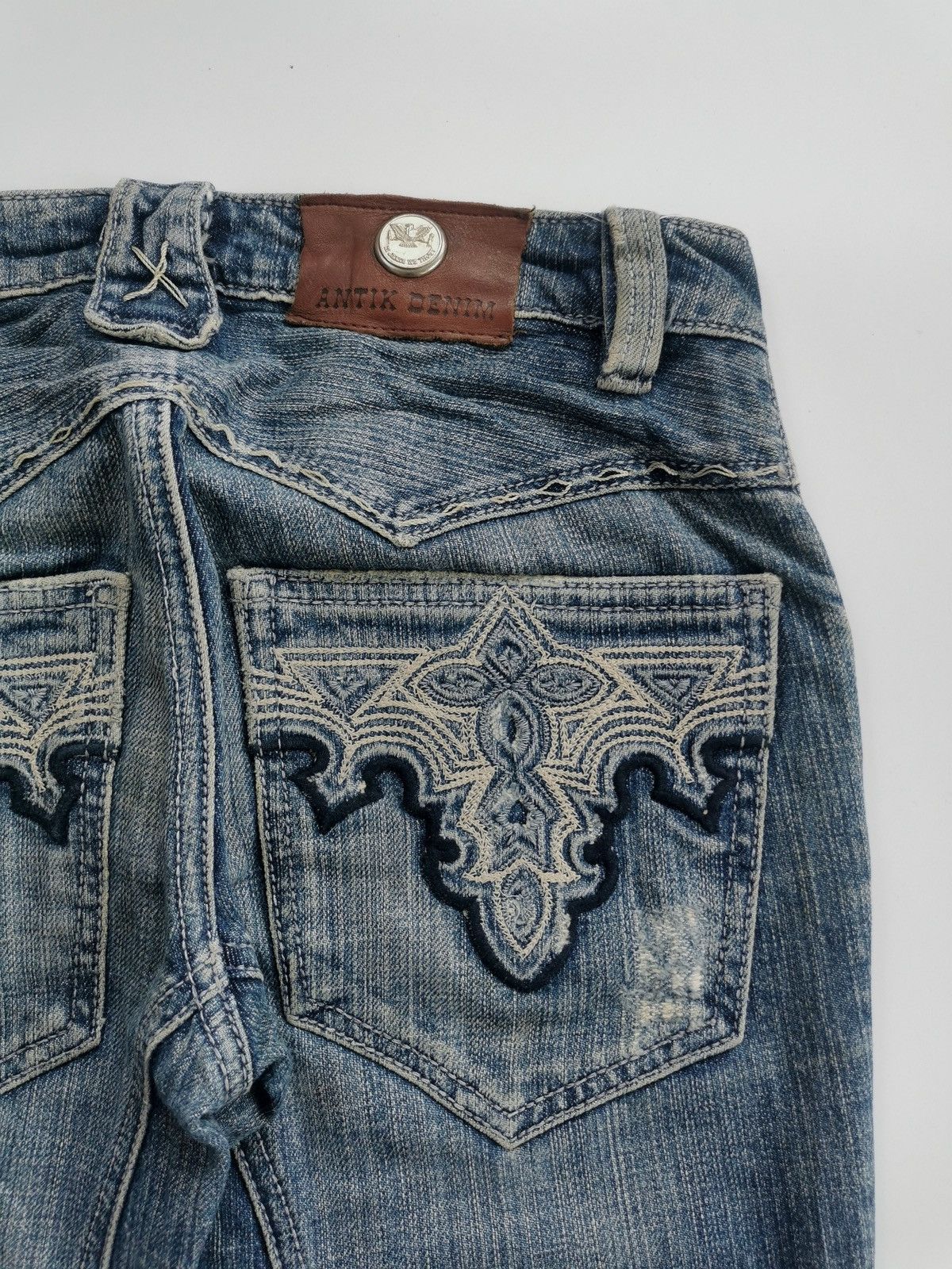Antik Denim Bootcut Antik Denim Distressed Jeans ERD Grunge Size 27" / US 4 / IT 40 - 3 Thumbnail