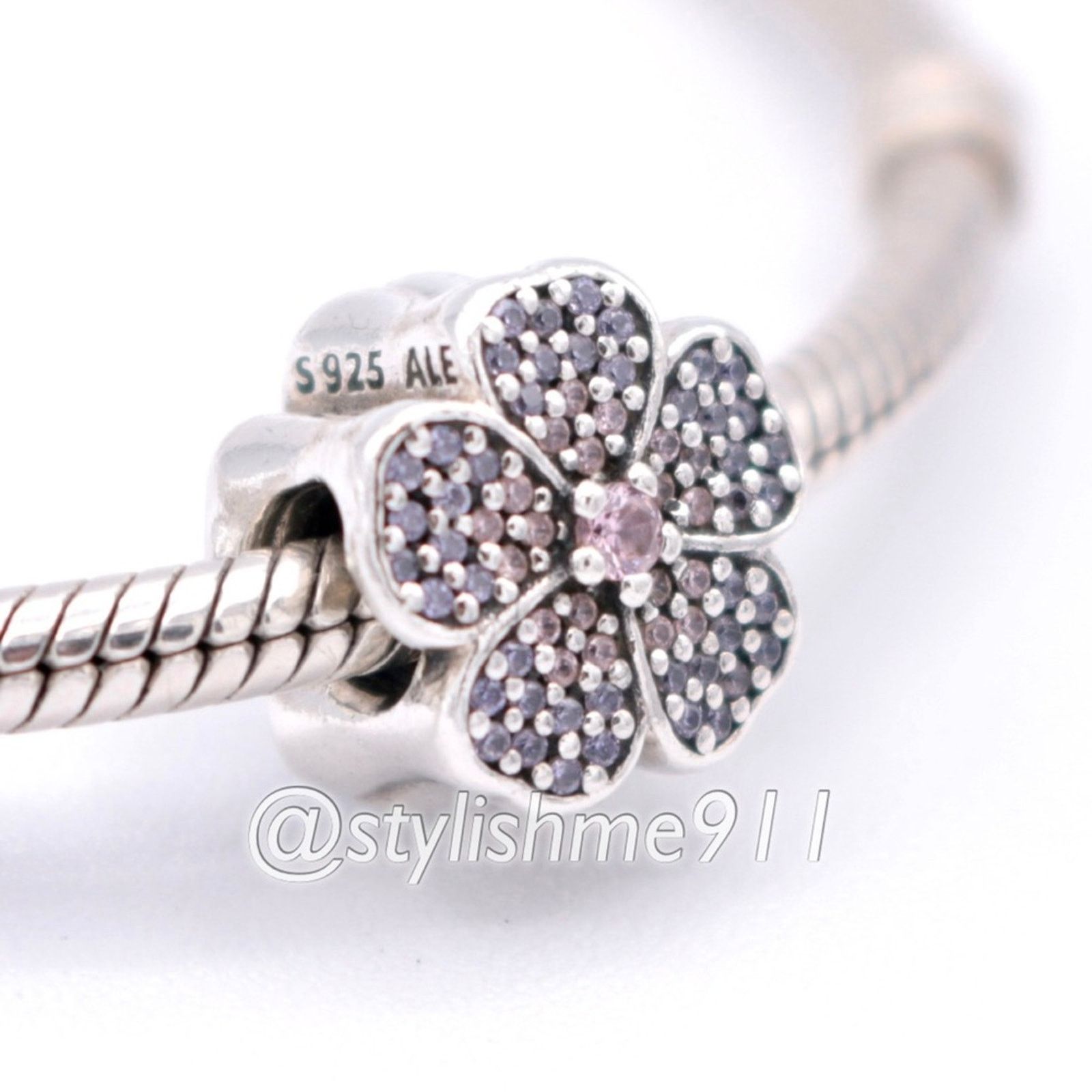 pandora Authentic PANDORA Sparkling Primrose Charm - 791481PCZ Size ONE SIZE - 3 Thumbnail