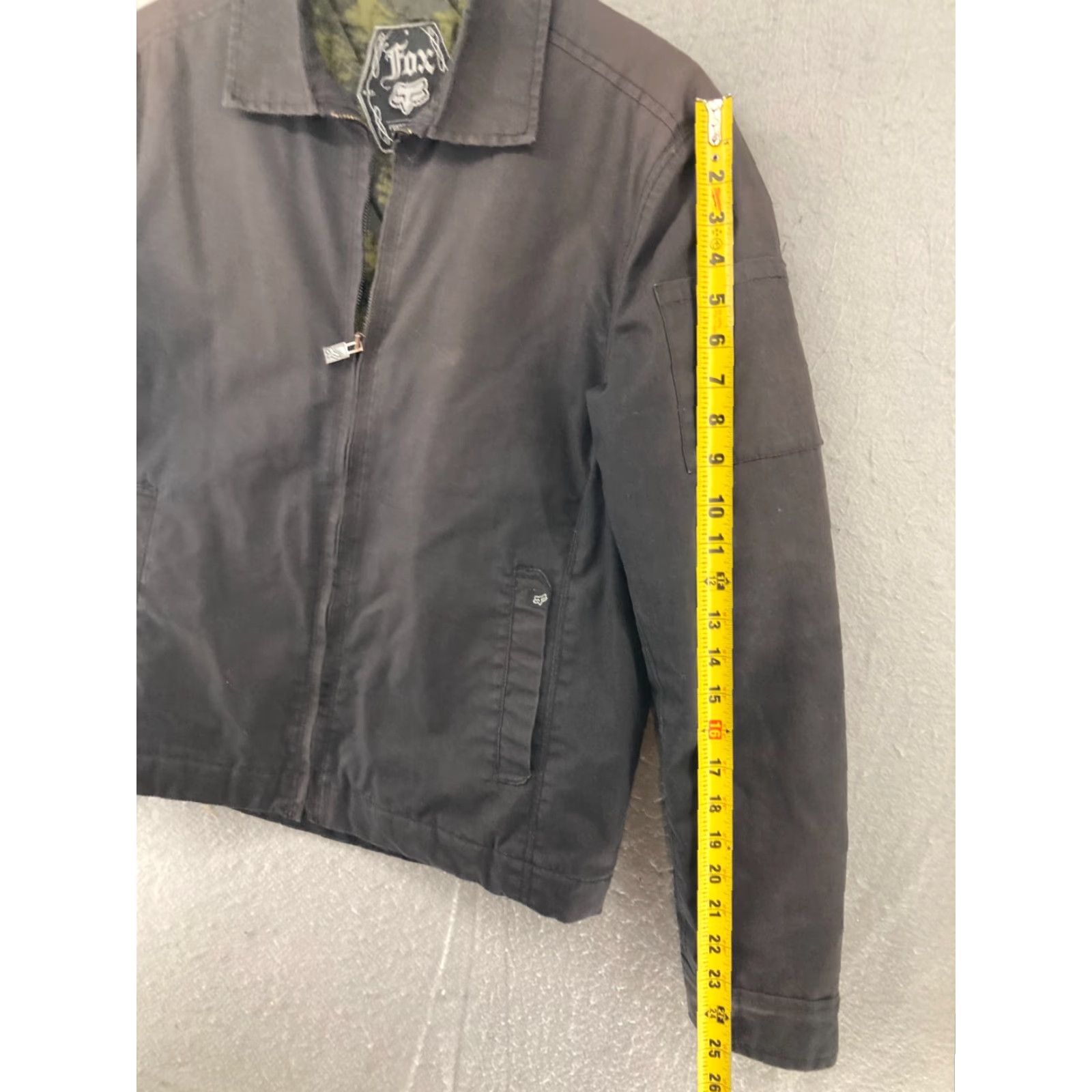 Fox Racing Fox Racing Jacket Mens Small Black Full Zip Accents Quilted Racing Style Casual Outdoor Wallet Size US S / EU 44-46 / 1 - 6 Thumbnail