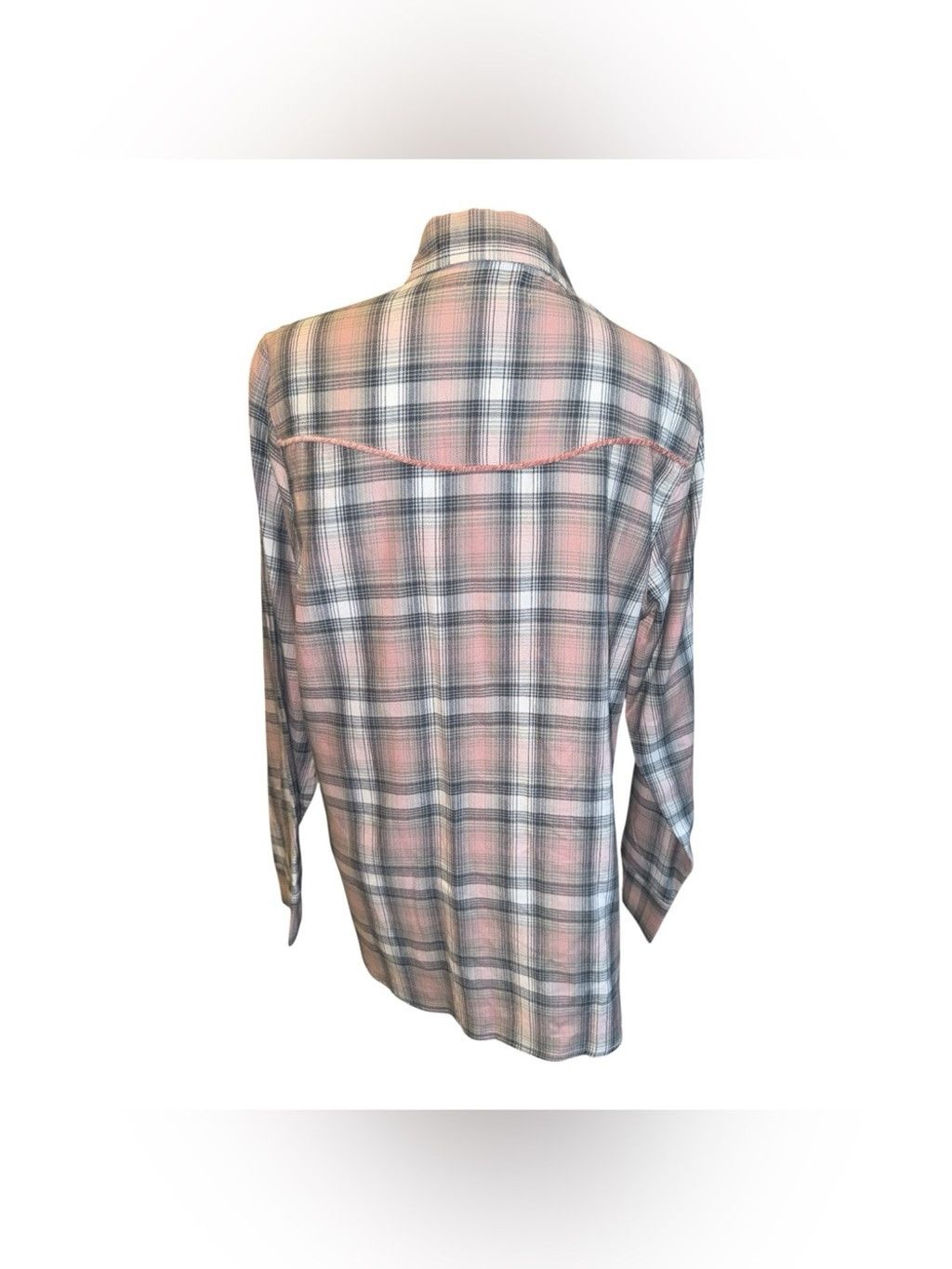 Vintage Vintage Threads Flannel Embroidered Blouse- Large #57 Size L / US 10 / IT 46 - 2 Thumbnail