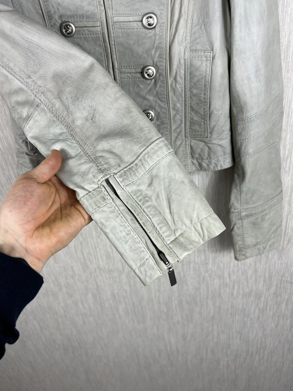 If Six Was Nine Vintage Rock’N Blue napoleon button leather jacket military Size XS / US 0-2 / IT 36-38 - 12 Thumbnail
