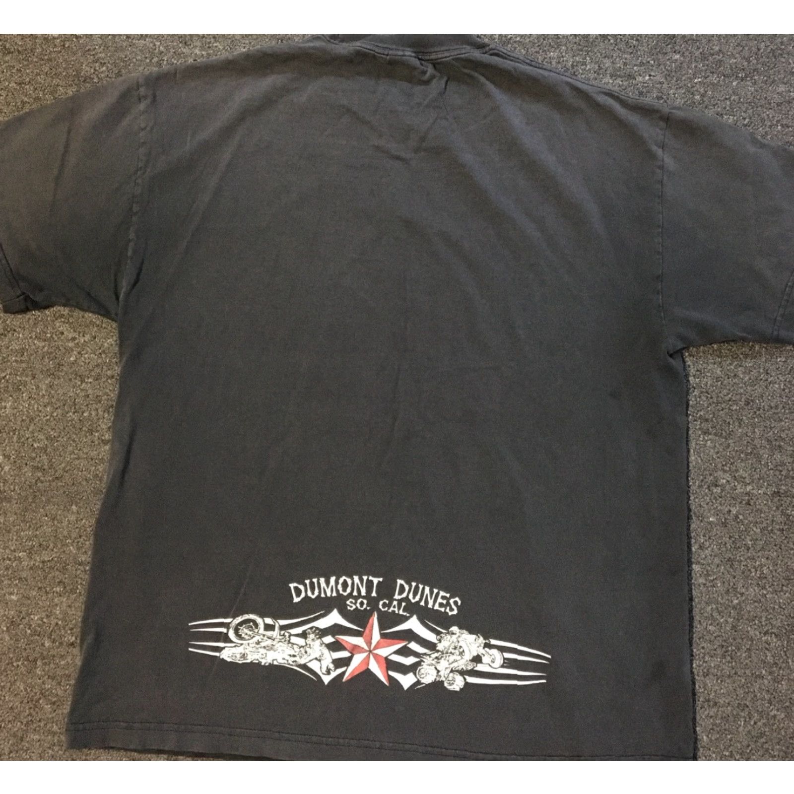 Vintage VINTAGE Dumont Dunes 90s Faded Distress Shirt XL Black Harley Davidson Alstyle Graphic Tee Men Short Sleeve Crew Neck Size US XL / EU 56 / 4 - 2 Thumbnail