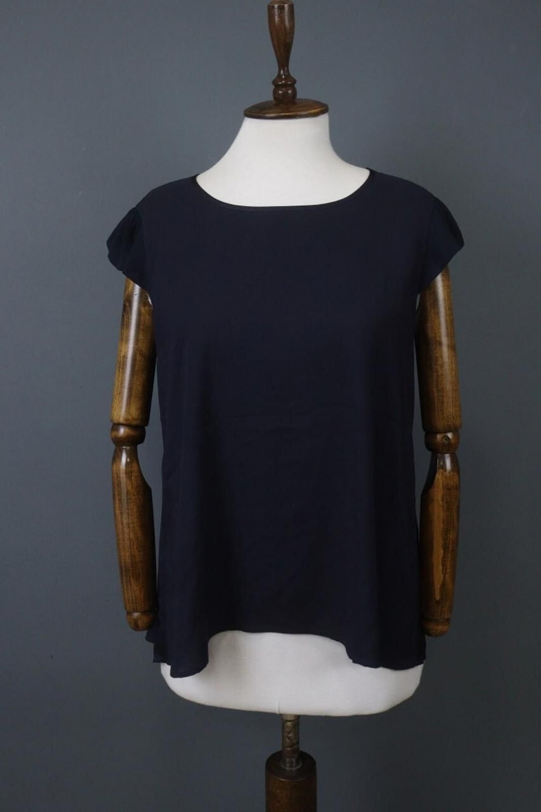 Other High Tech Navy Round Neck Regular Fit Pullover Blouse Top Size M / US 6-8 / IT 42-44 - 1 Thumbnail