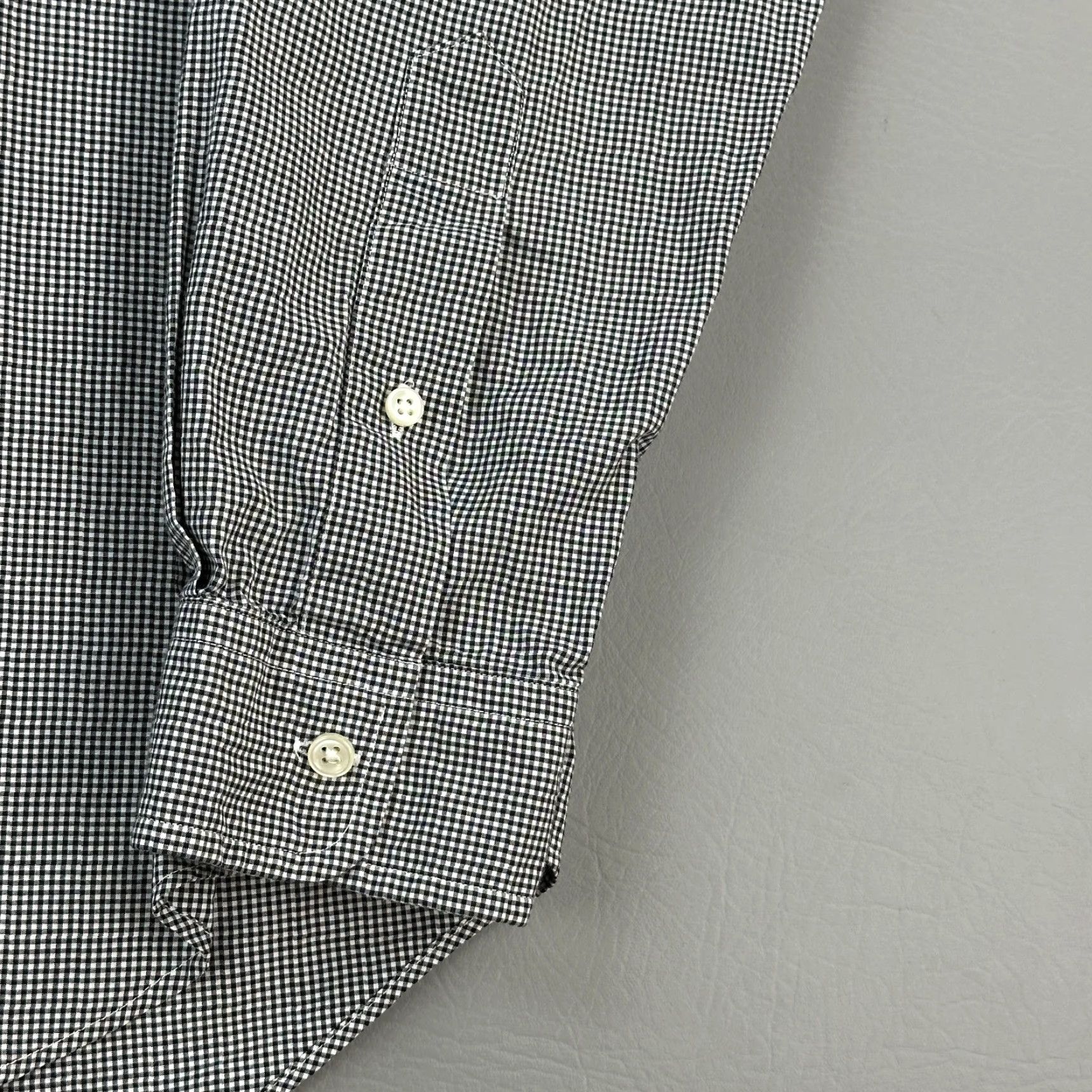 Ralph Lauren Ralph Lauren Shirt Mens Medium Micro Gingham Cotton Stretch Long Sleeve Preppy Shirt Size US M / EU 48-50 / 2 - 3 Thumbnail