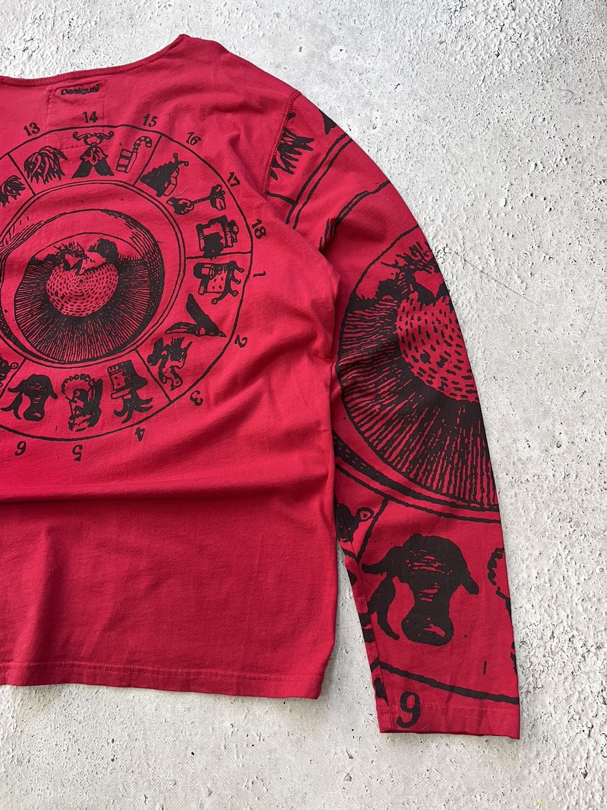14th Addiction × Diesel × Japanese Brand AvantGarde Style FADED DISTRESSED SWEATER Junya Watanabe Size US XL / EU 56 / 4 - 10 Thumbnail