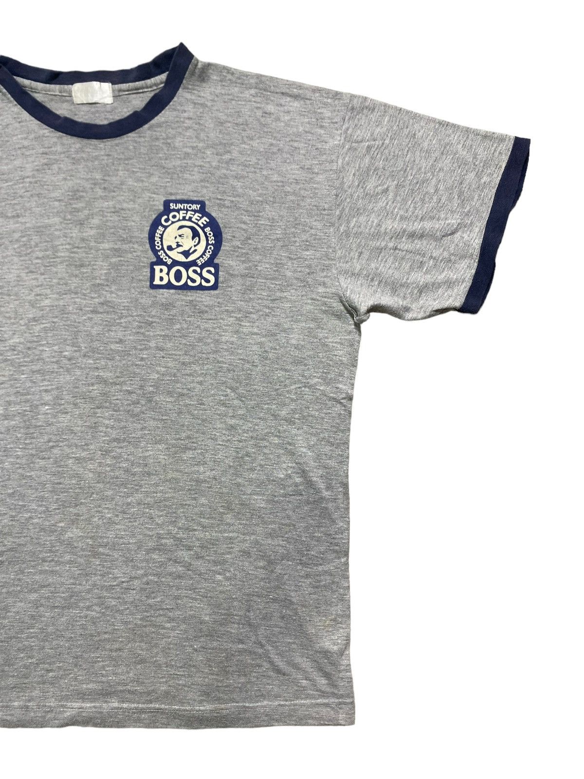 Vintage VINTAGE BOSS COFFEE SUNTORY RINGER TEE Size US L / EU 52-54 / 3 - 2 Thumbnail